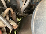 Engine with A/C Compressor