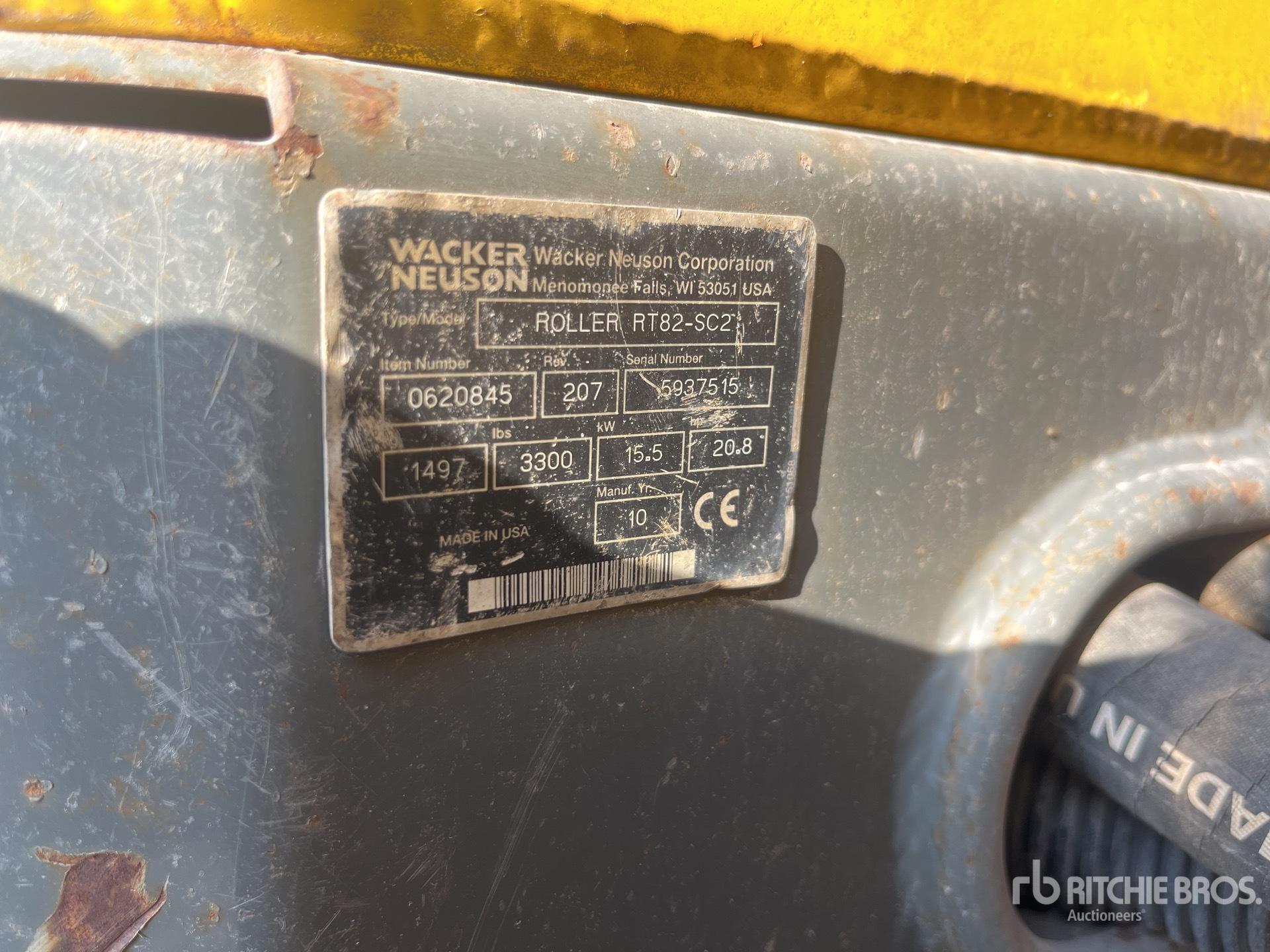 2010 Wacker Neuson RT82-SC2