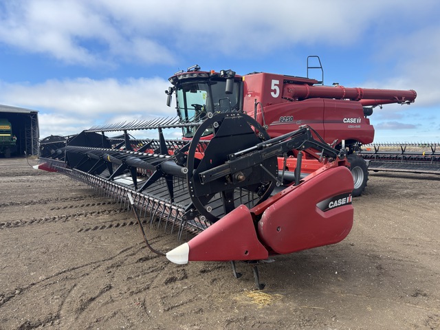 2021 Case IH 8250 w/ 2017 Case IH 3152 40 ft Combine Harvester