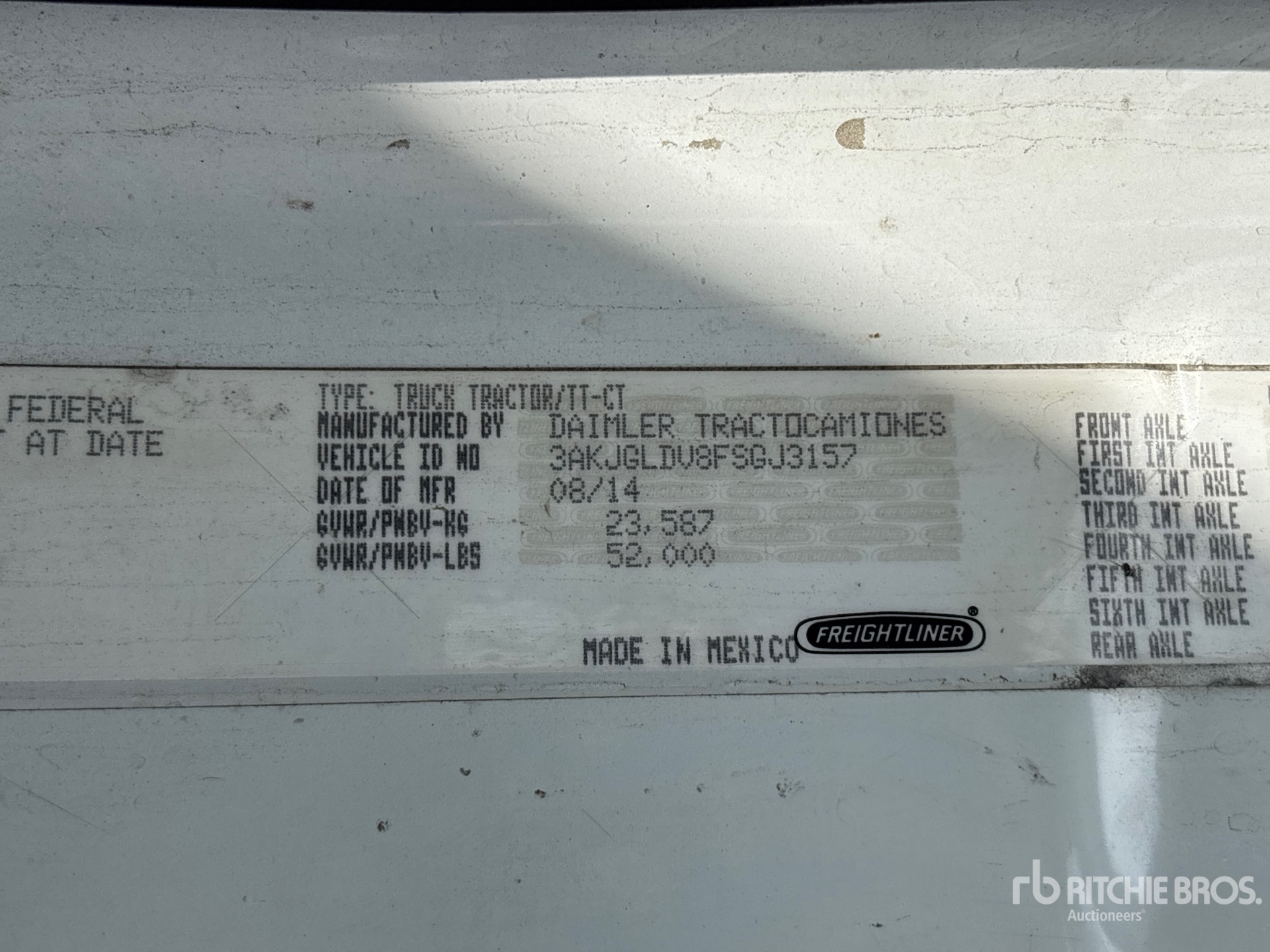 2015 Freightliner CASCADIA 125