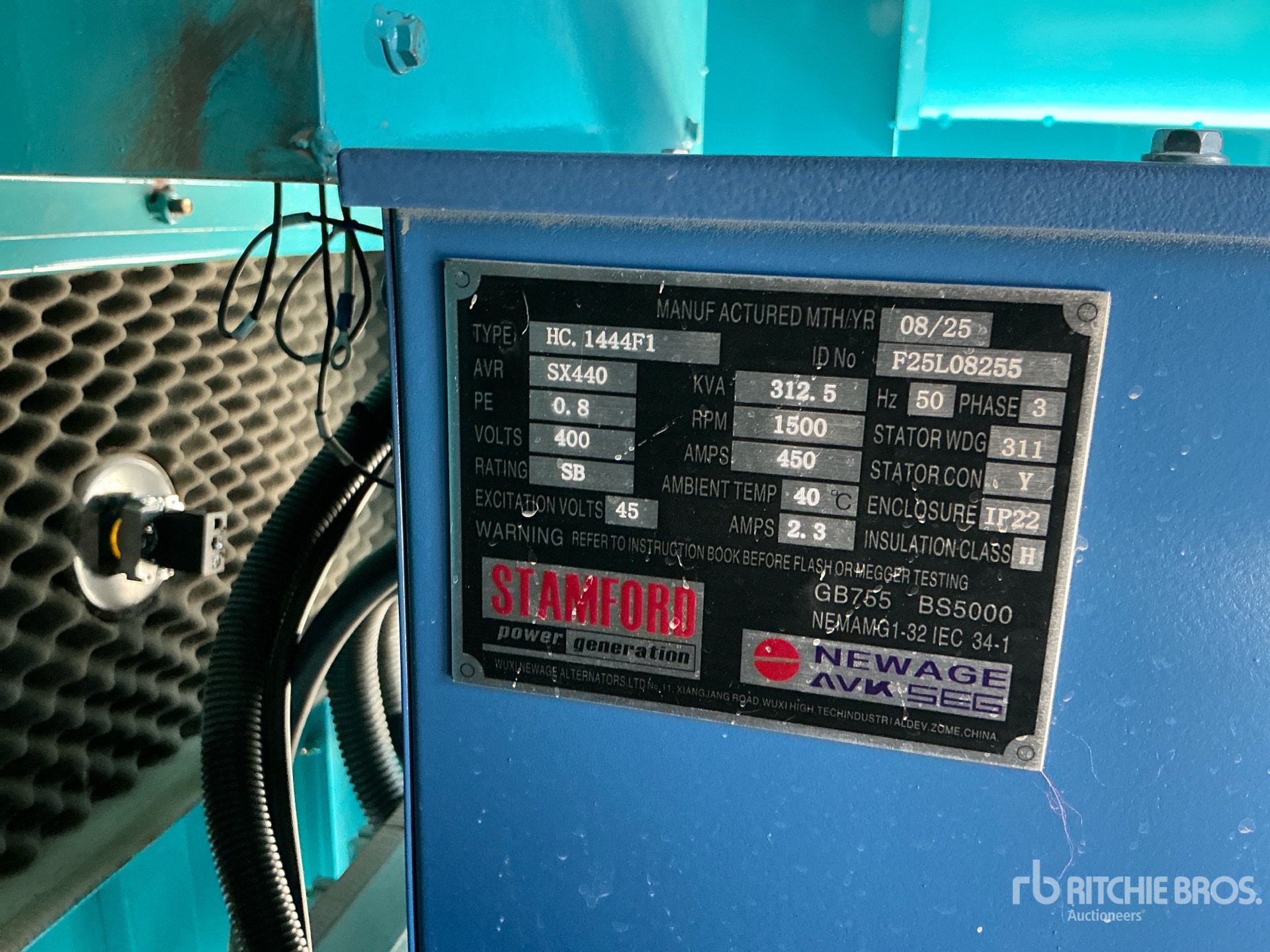 2025 Stamford 312 KVA SKID-MOUNTED