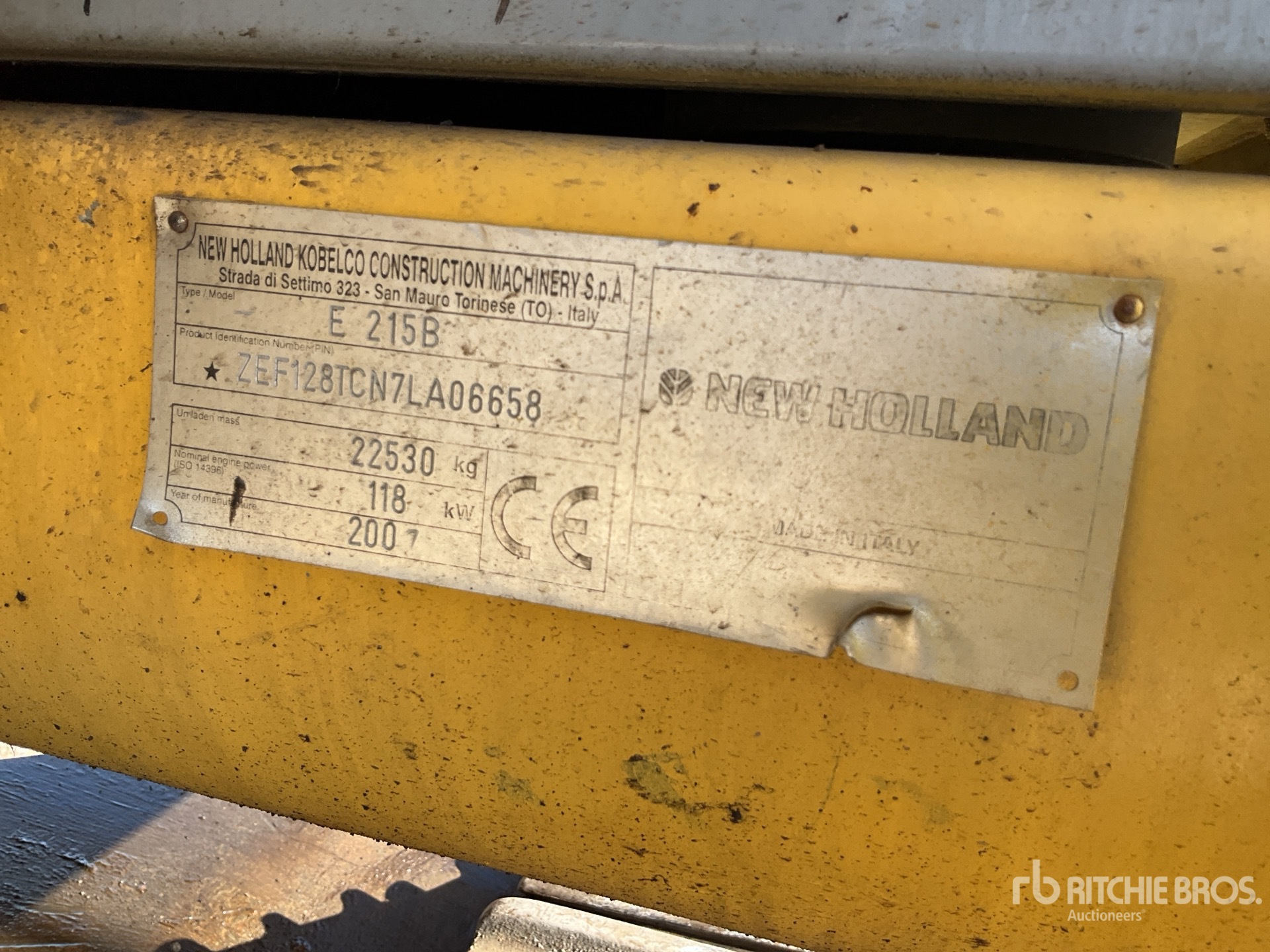 2007 New Holland E215B