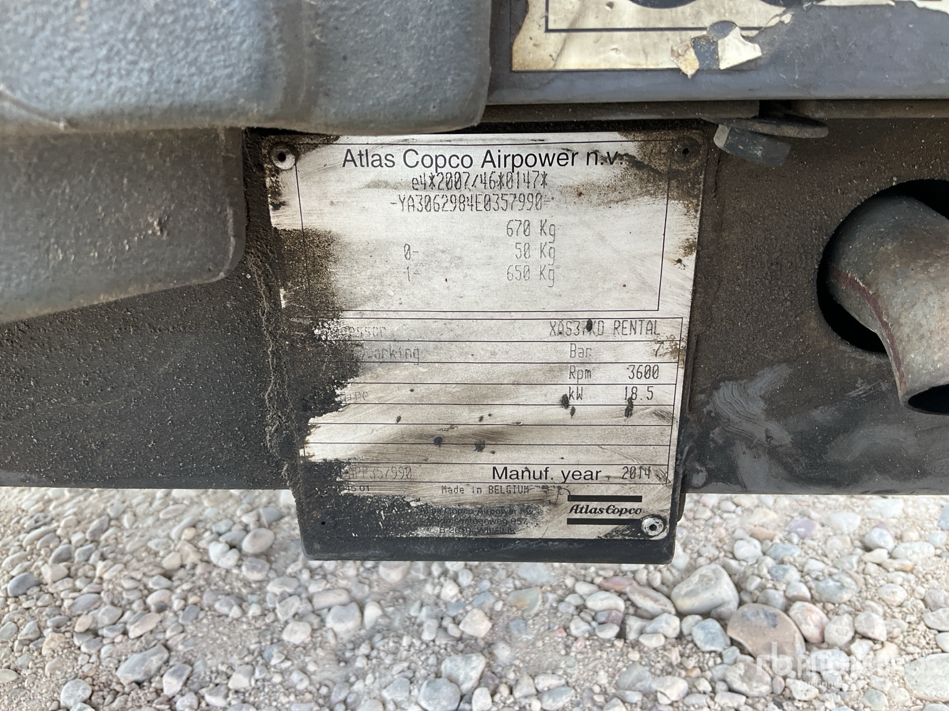 2014 Atlas Copco XAS37