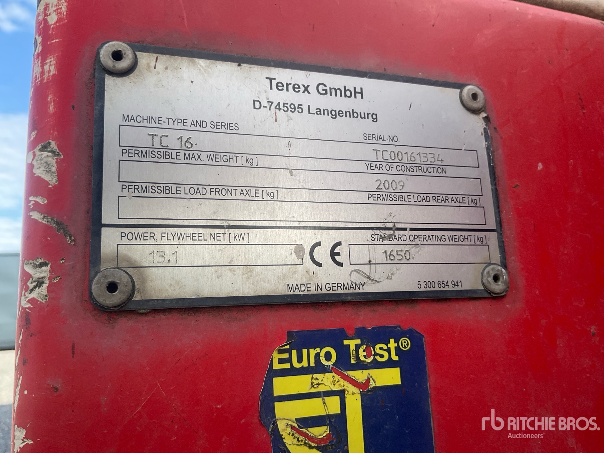 2009 Terex TC16
