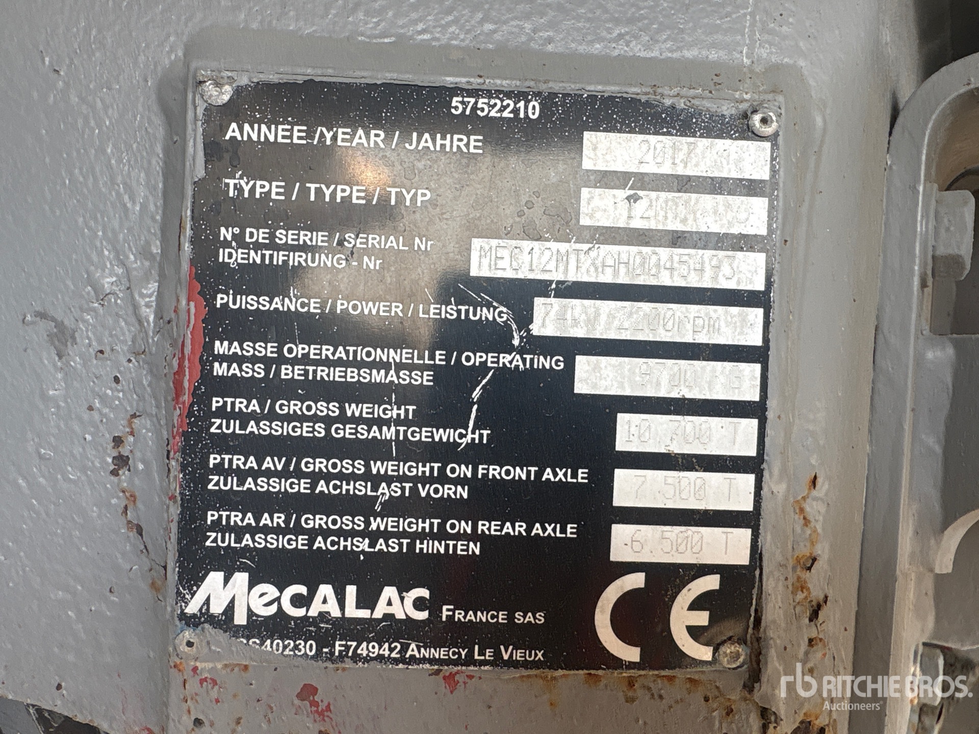 2017 Mecalac 12MTX