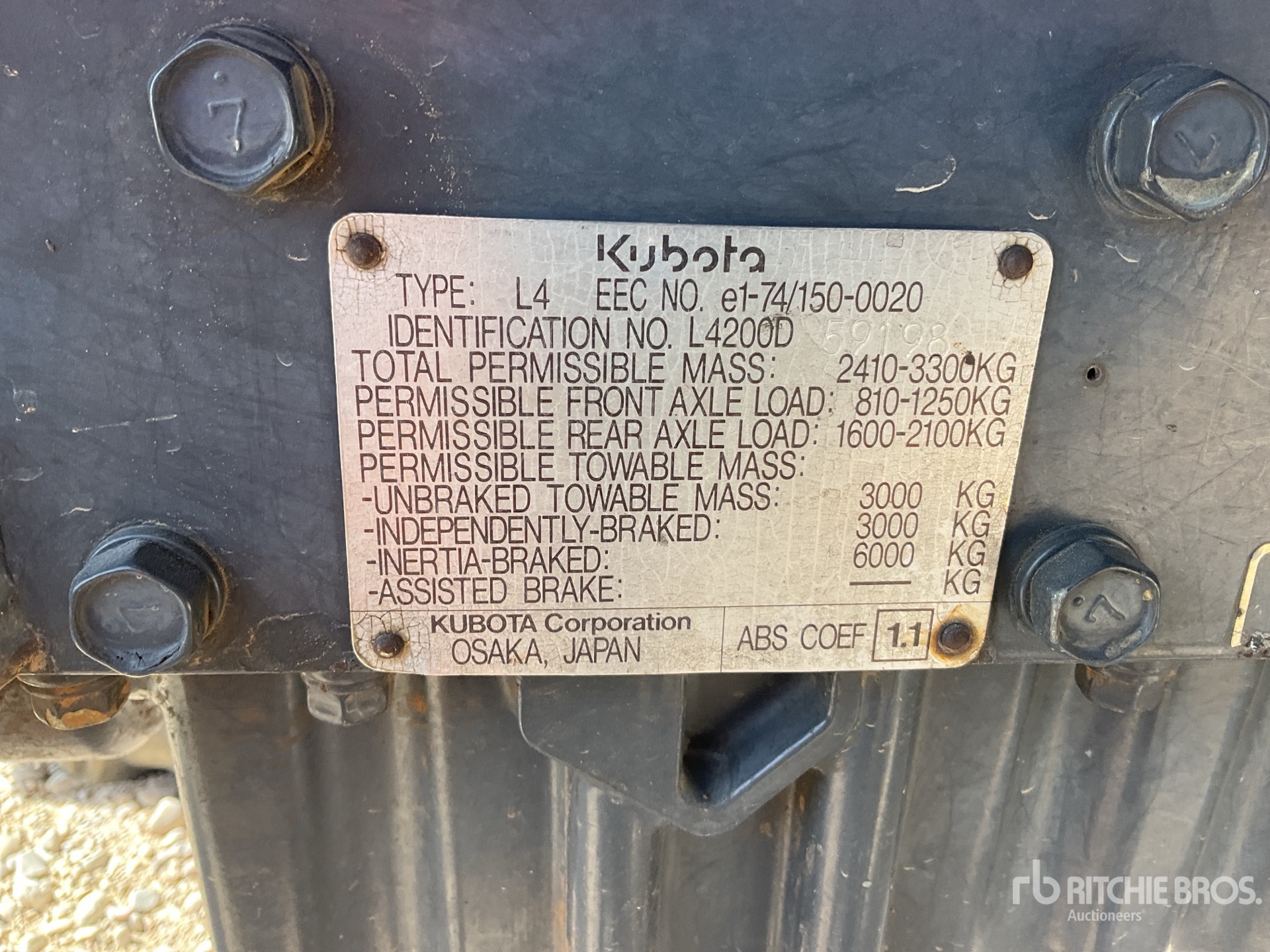 1999 Kubota L4200