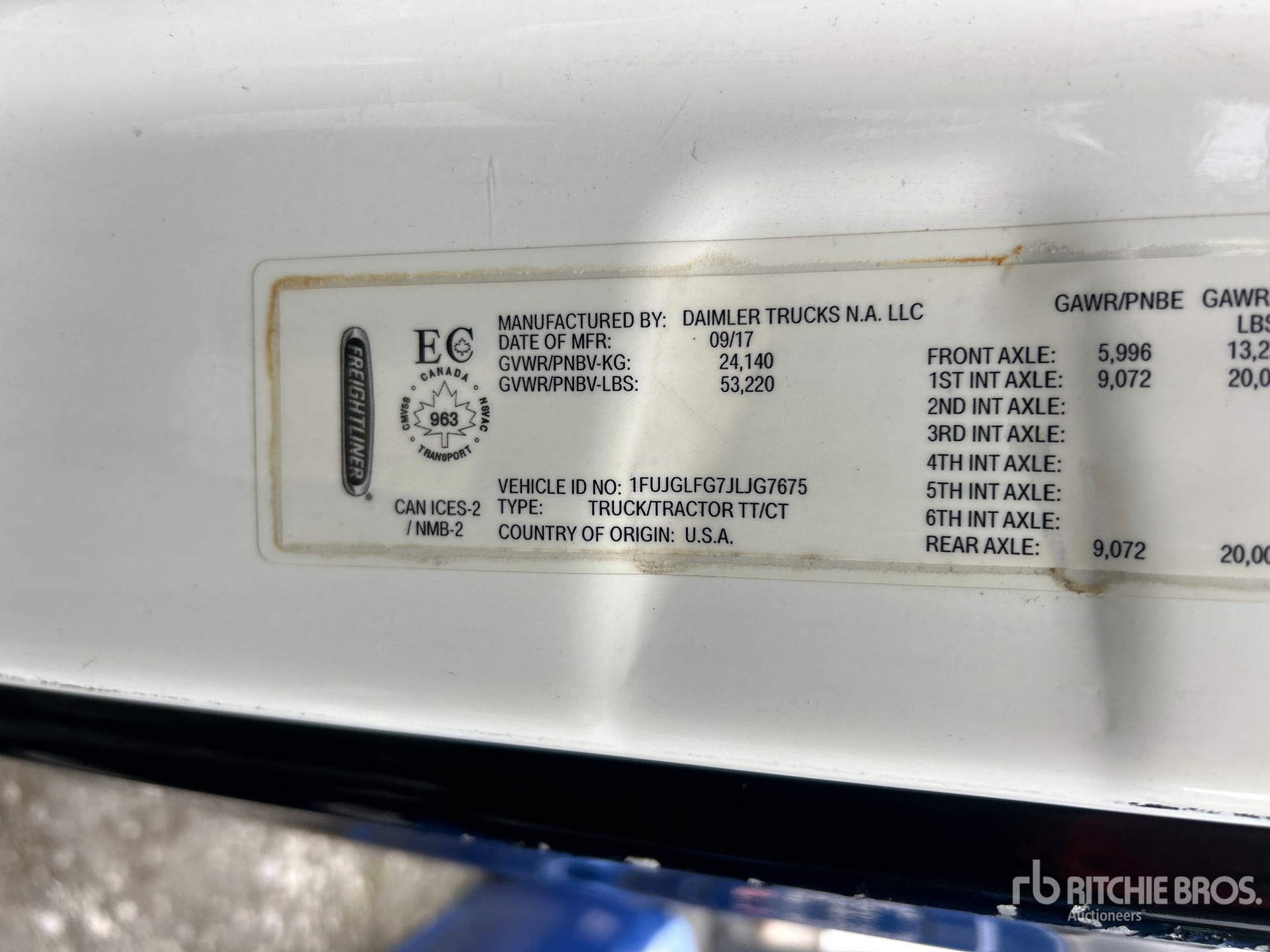 2018 Freightliner CASCADIA 125