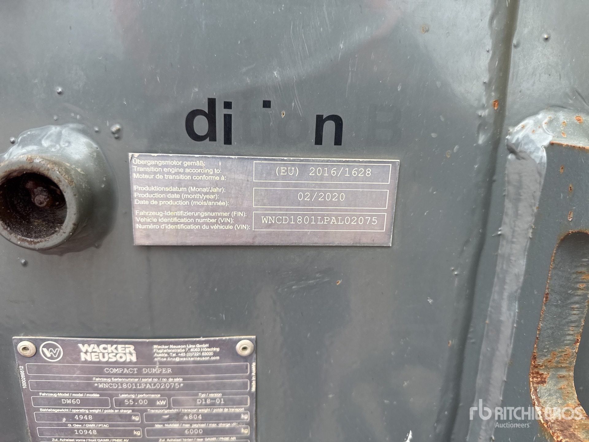 2020 Wacker Neuson DW60