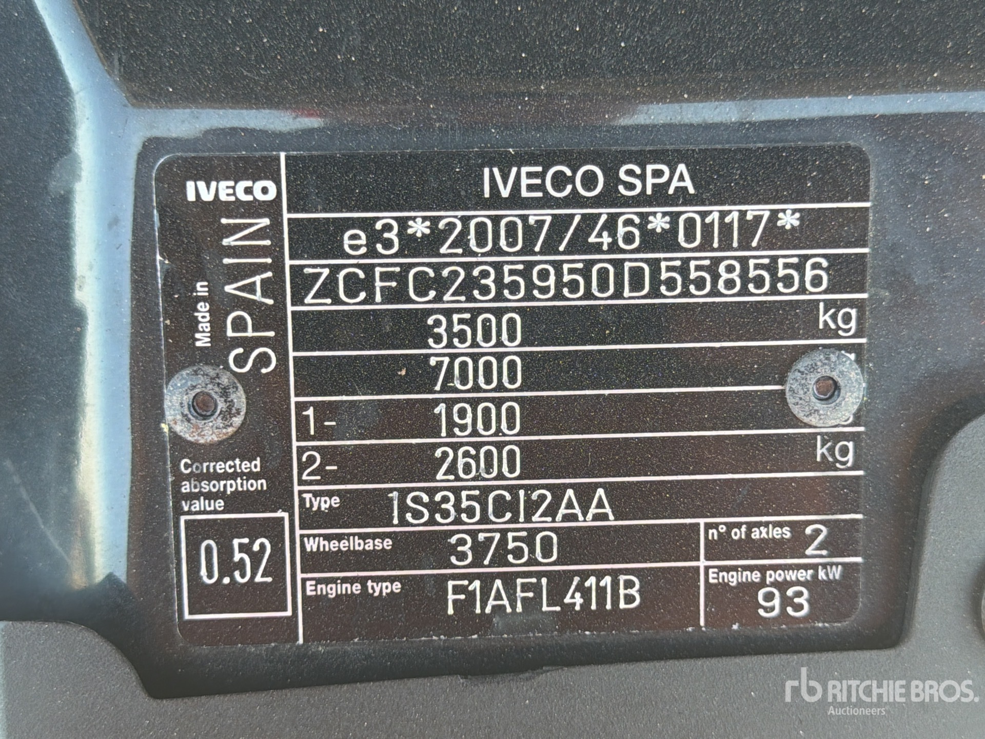 2016 Iveco DAILY 35C13
