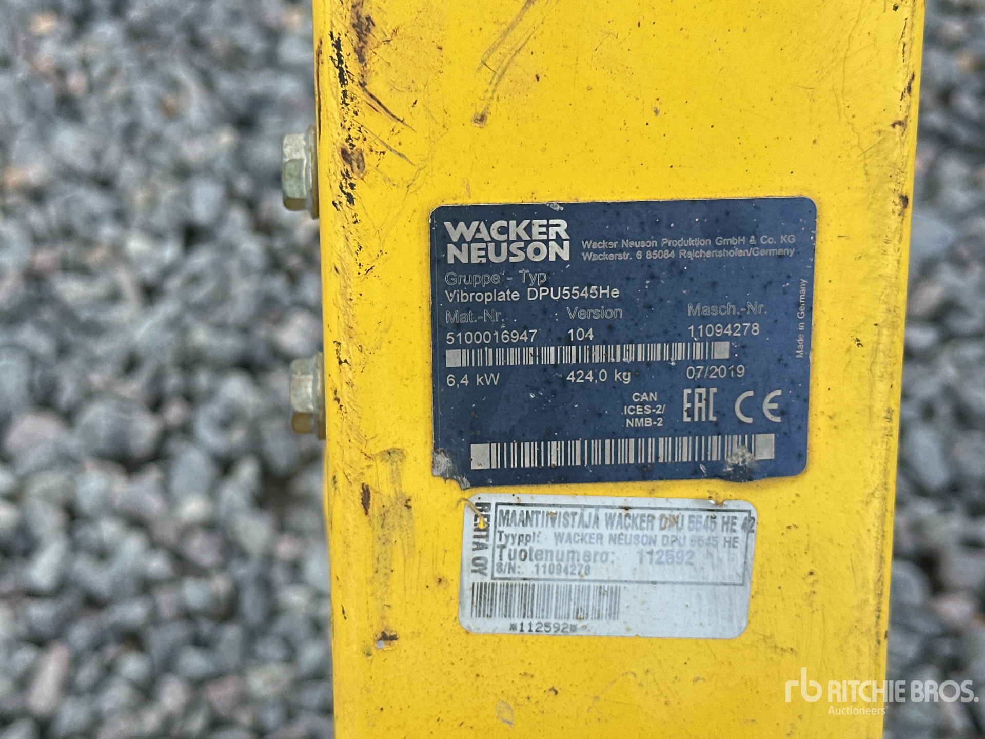 2019 Wacker Neuson DPU5545HE