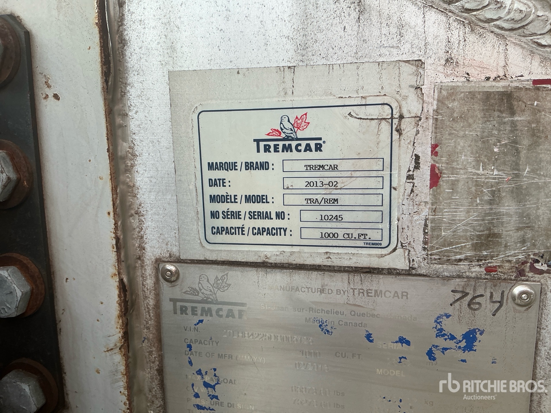 2013 Tremcar 1000 CFT T/A