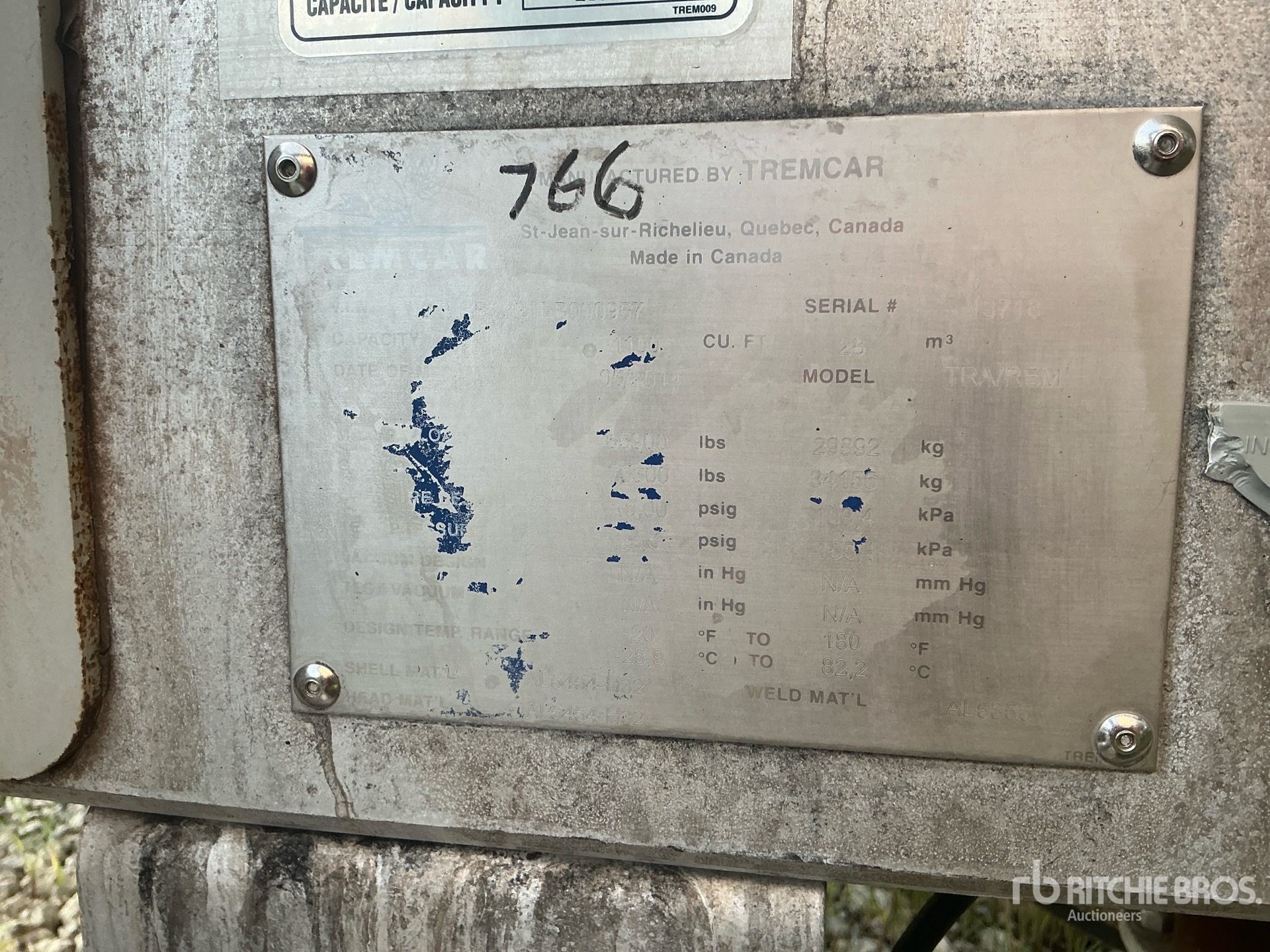 2014 Tremcar 1000 CFT T/A