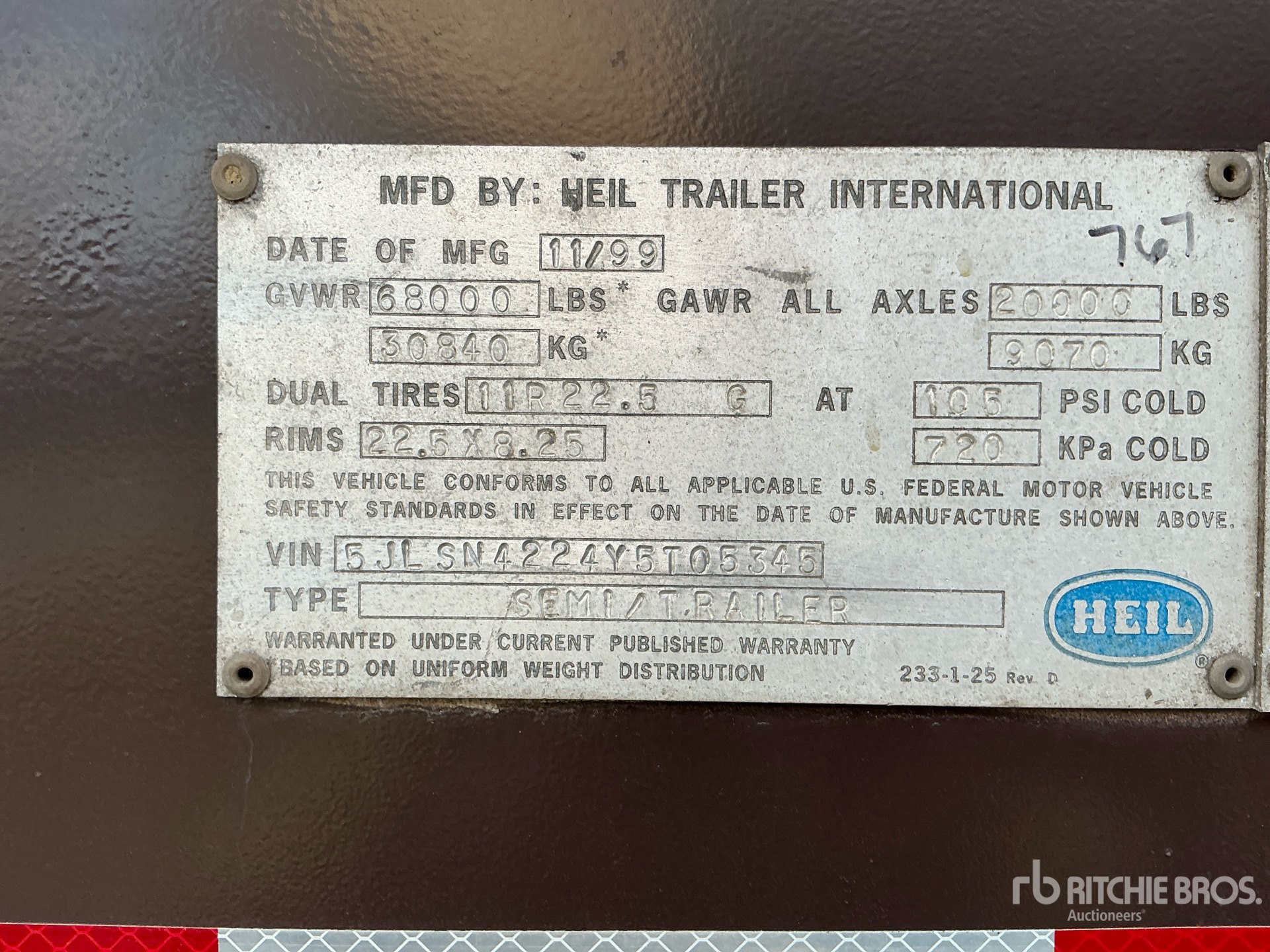 2000 Heil 1000 CFT T/A