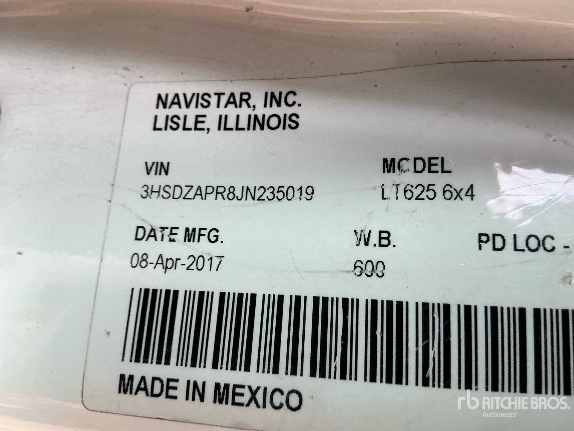 Photo of 2018 International LT625