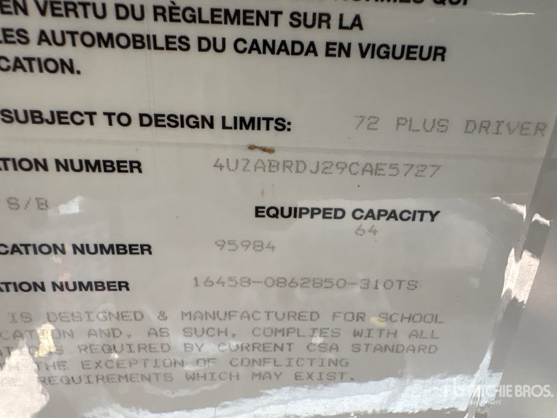 2009 Freightliner 4X2 64-SEAT SCHOOL