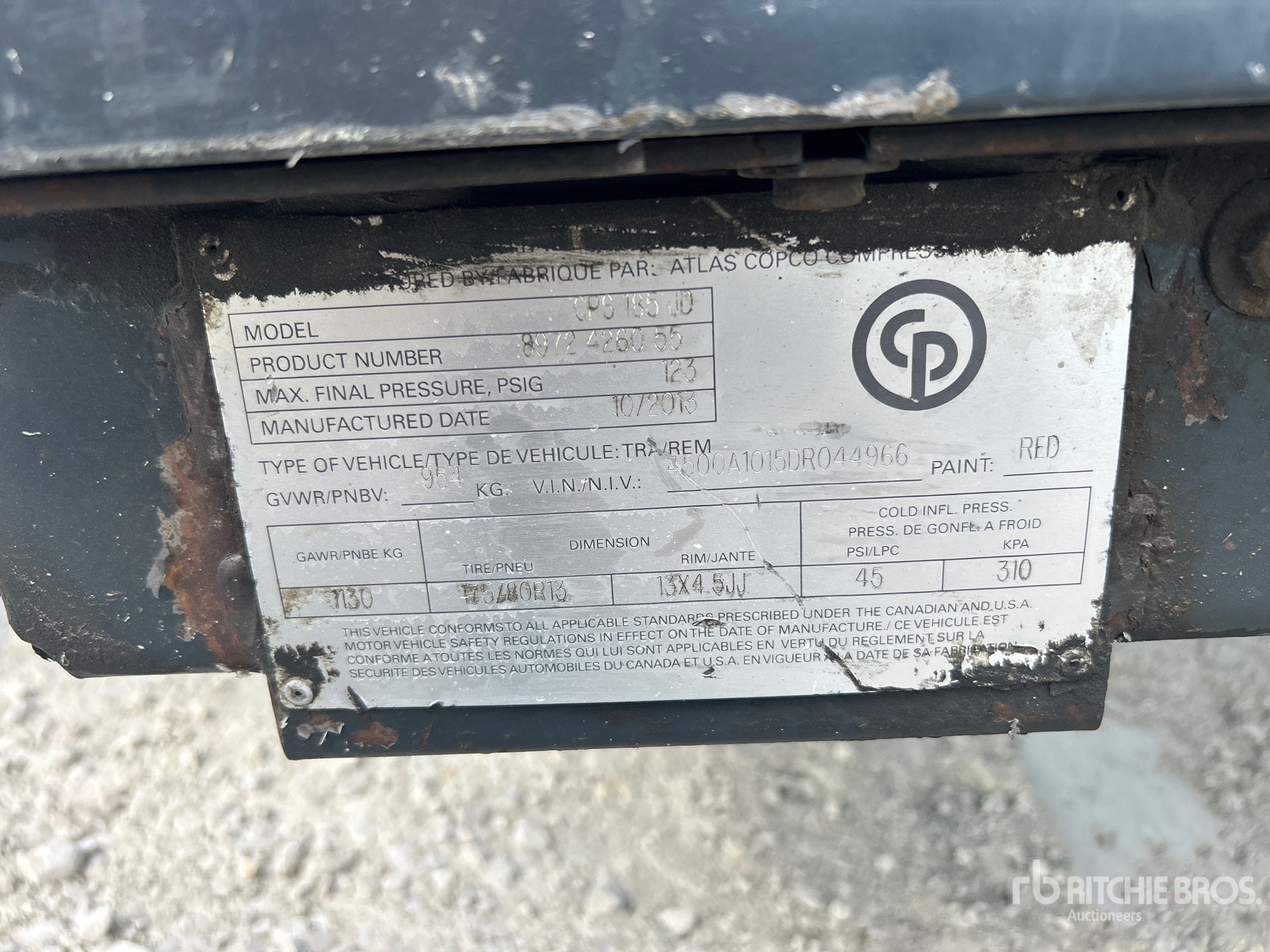 2013 Chicago Pneumatic  CPS185