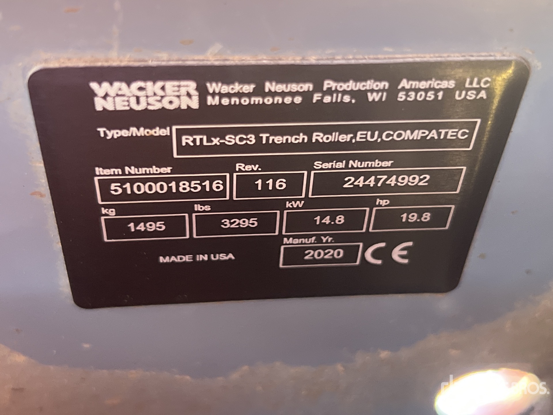 2020 Wacker Neuson RTXSC3