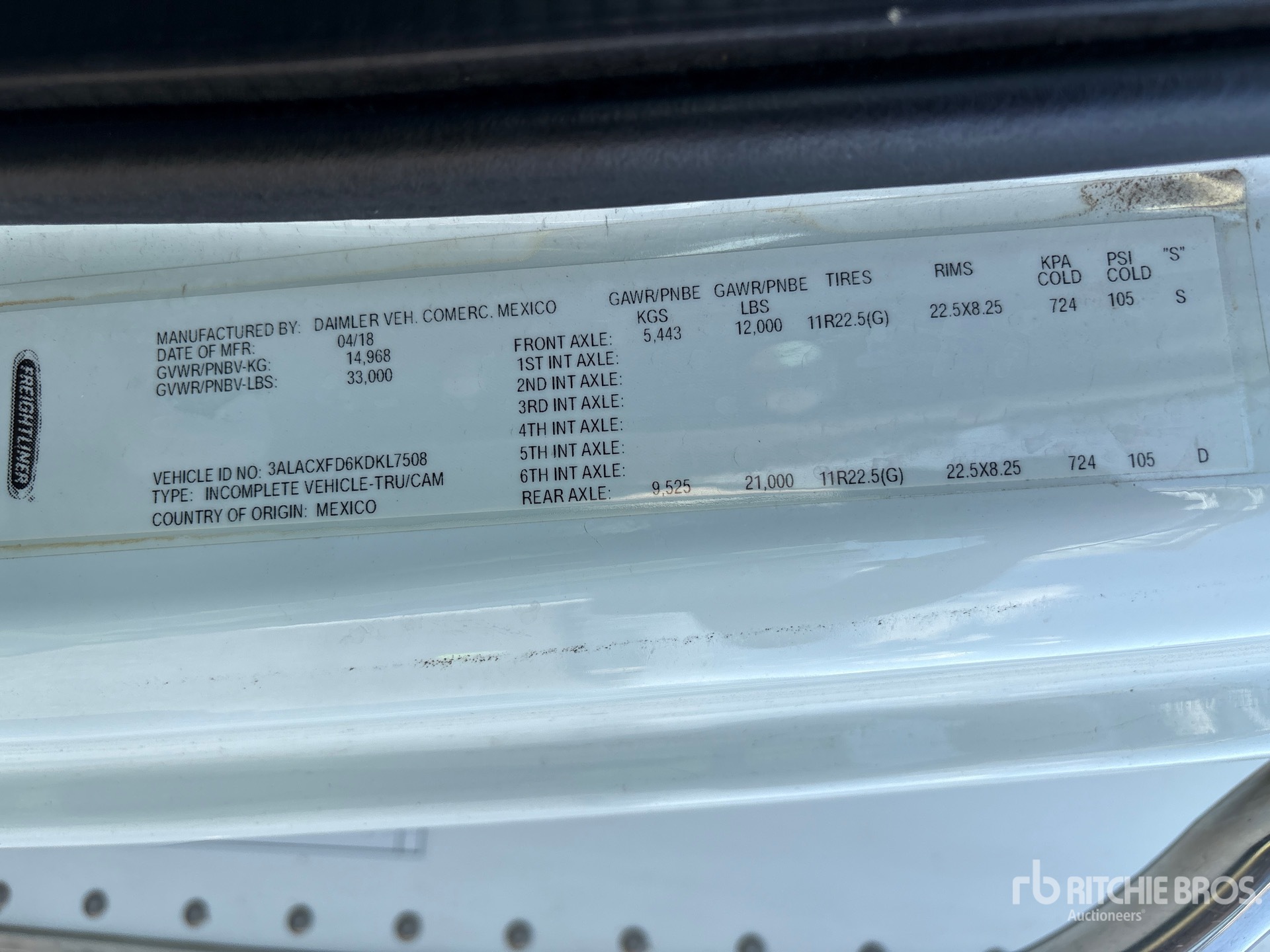 2019 Freightliner M2106