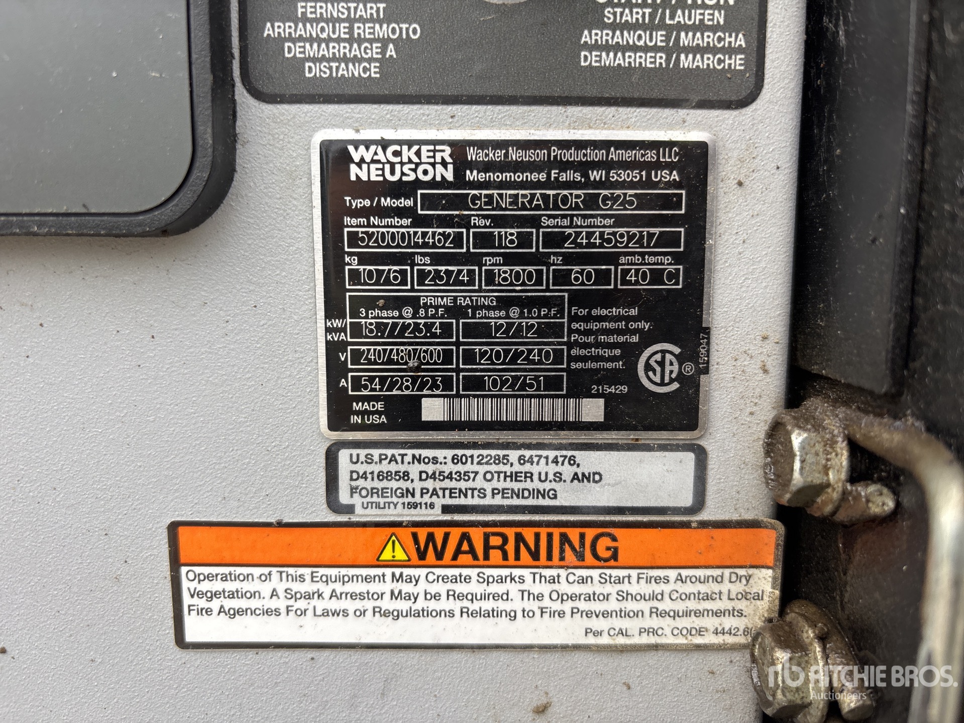Wacker Neuson G-25
