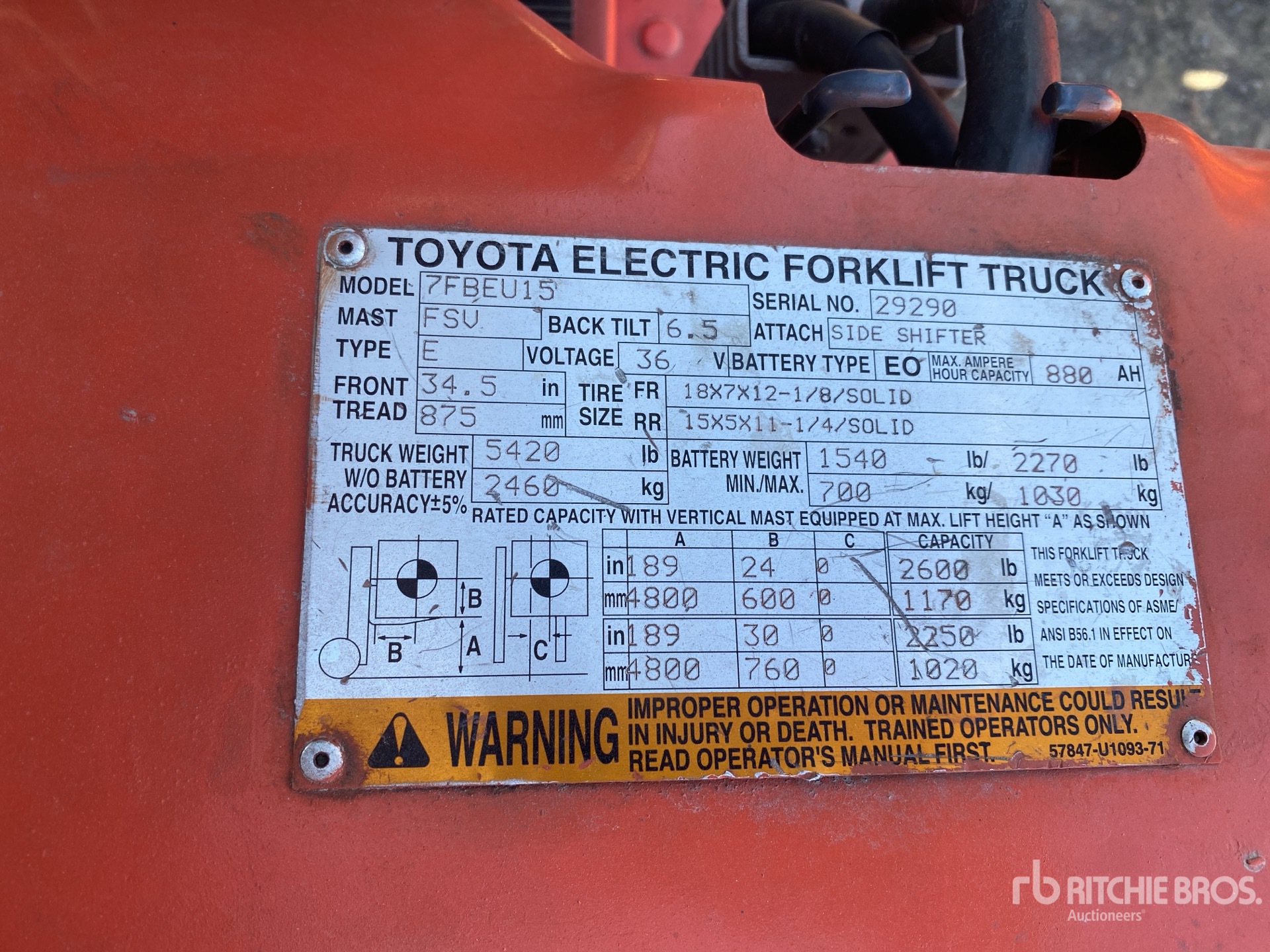 Toyota 7FBEU15