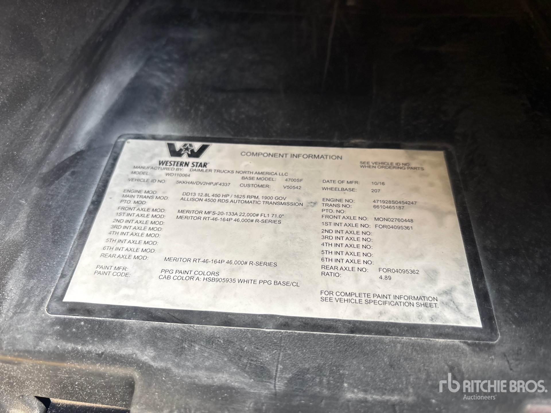2017 Western Star 4700