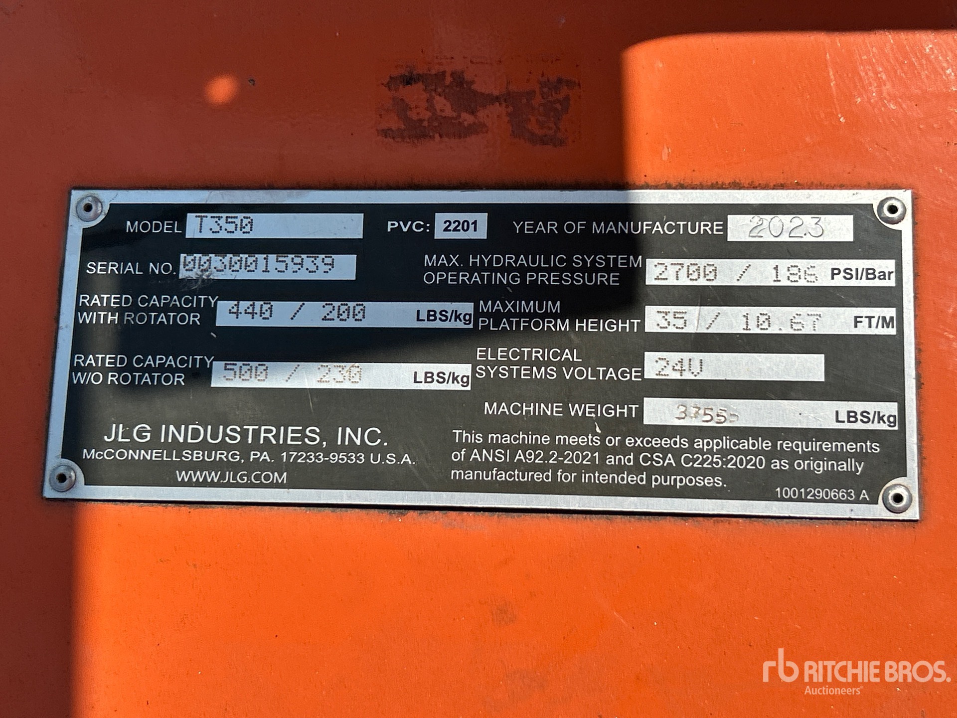JLG T-350