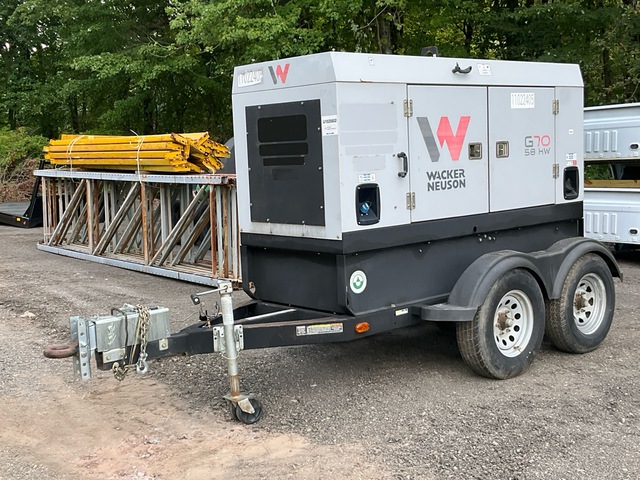 2019 Wacker Neuson G70 58 kW Mobile Generator Set