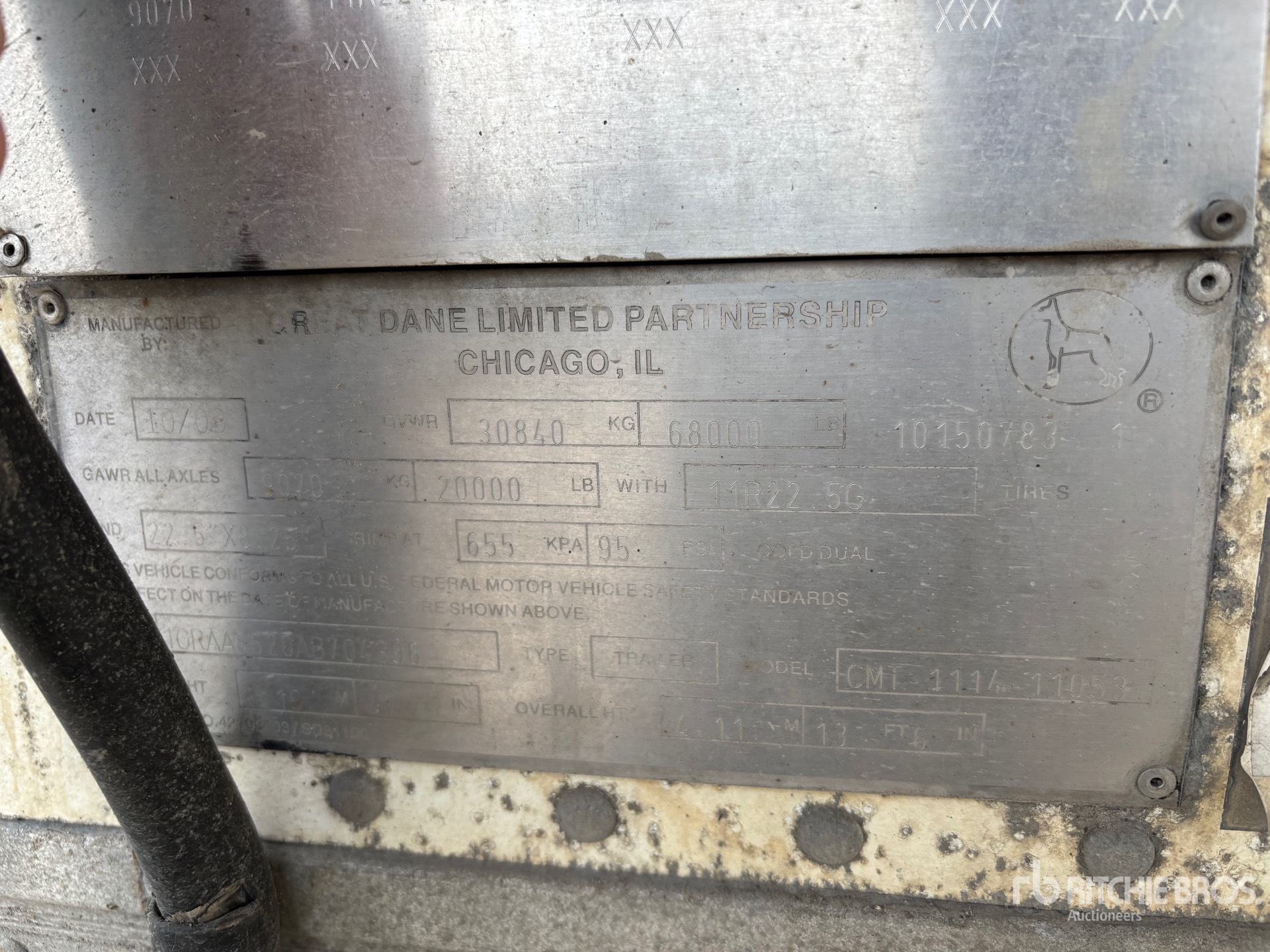 2010 Great Dane 53 FT X 102 IN T/A MULTI -TEMP