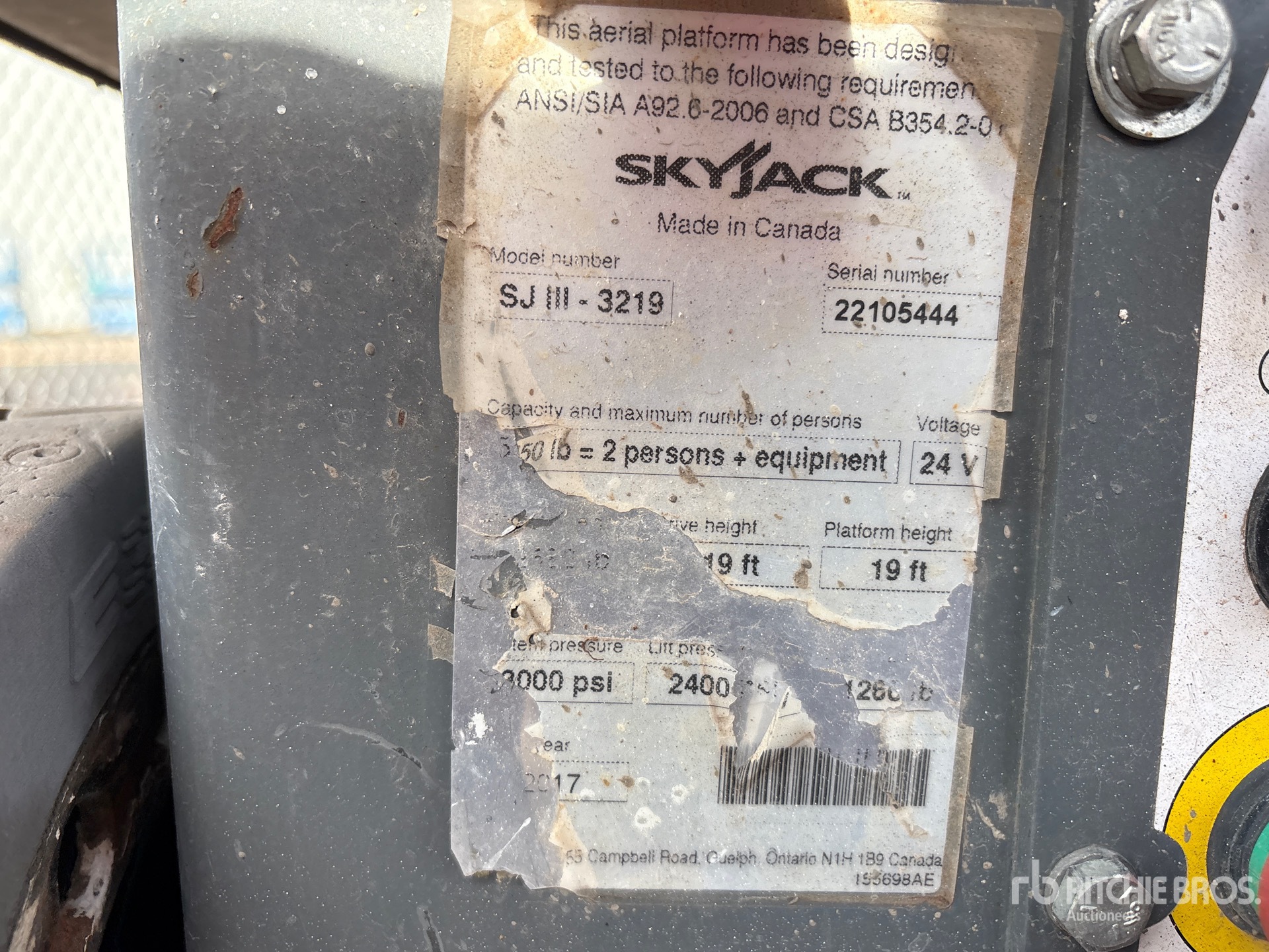 2016 Skyjack SJIII-3219