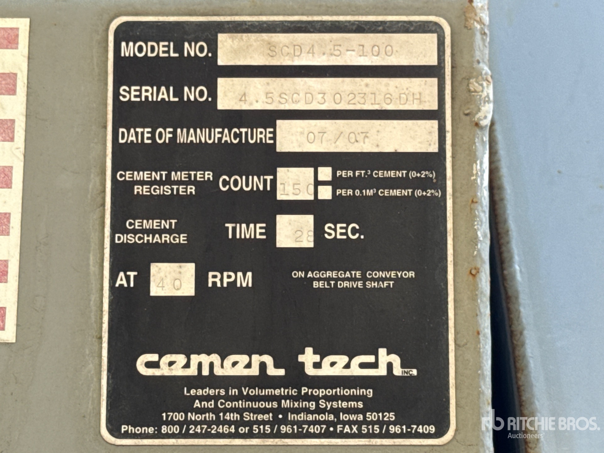 2007 Cemen Tech SCD4.5-100