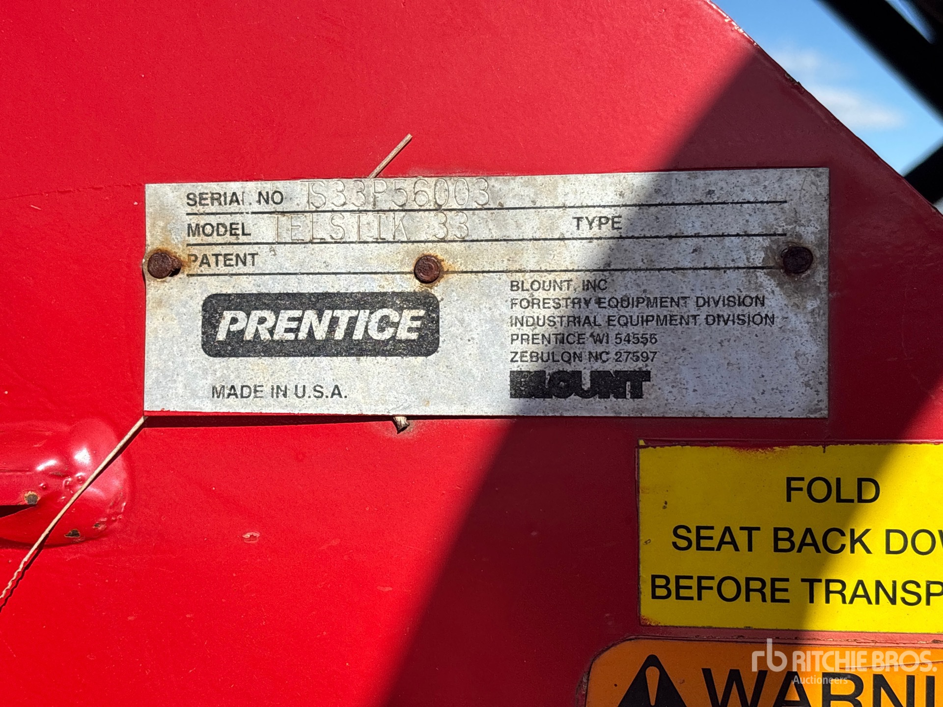 Prentice Truck Mounted Crane
