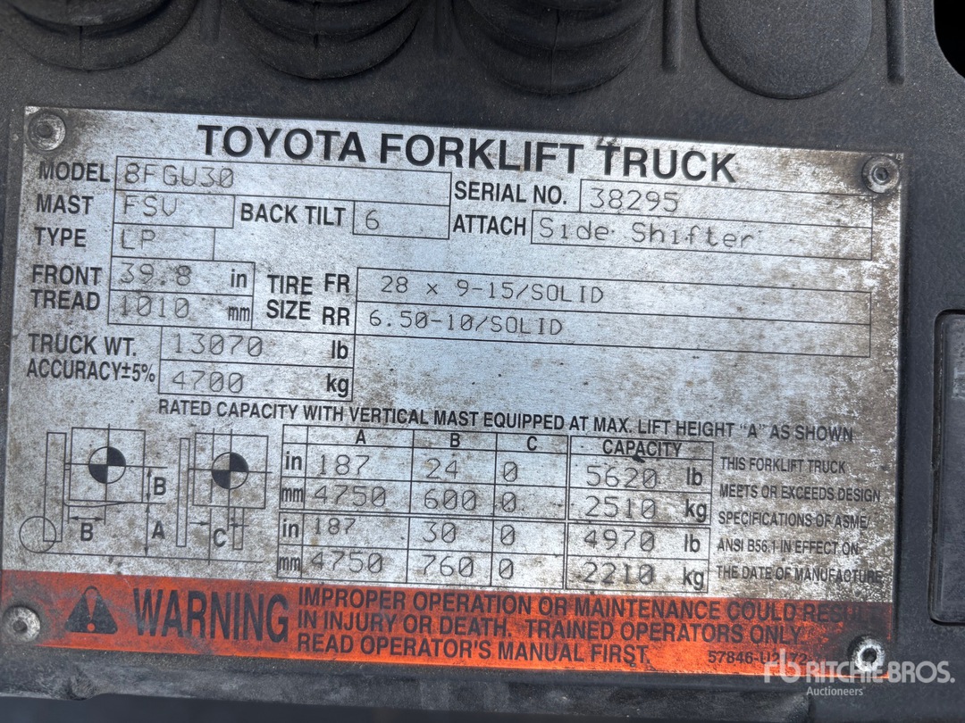 2013 Toyota 8FGU30
