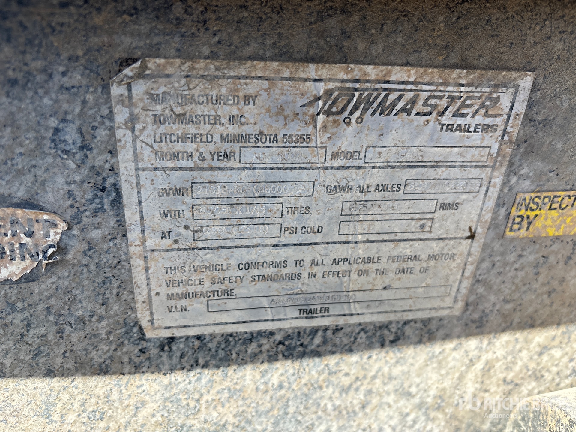 2003 Towmaster 24 ft T/A