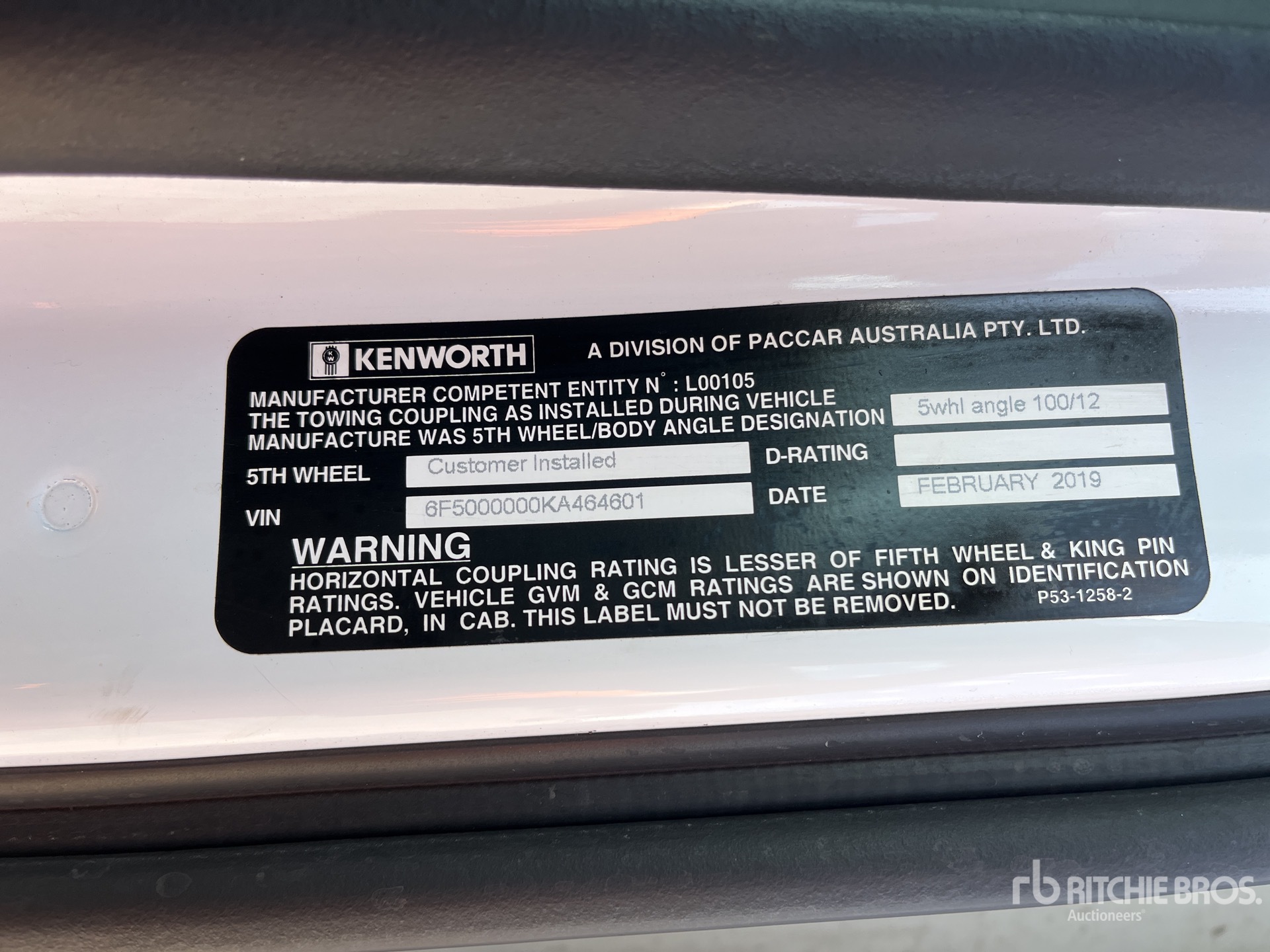 2019 Kenworth T610