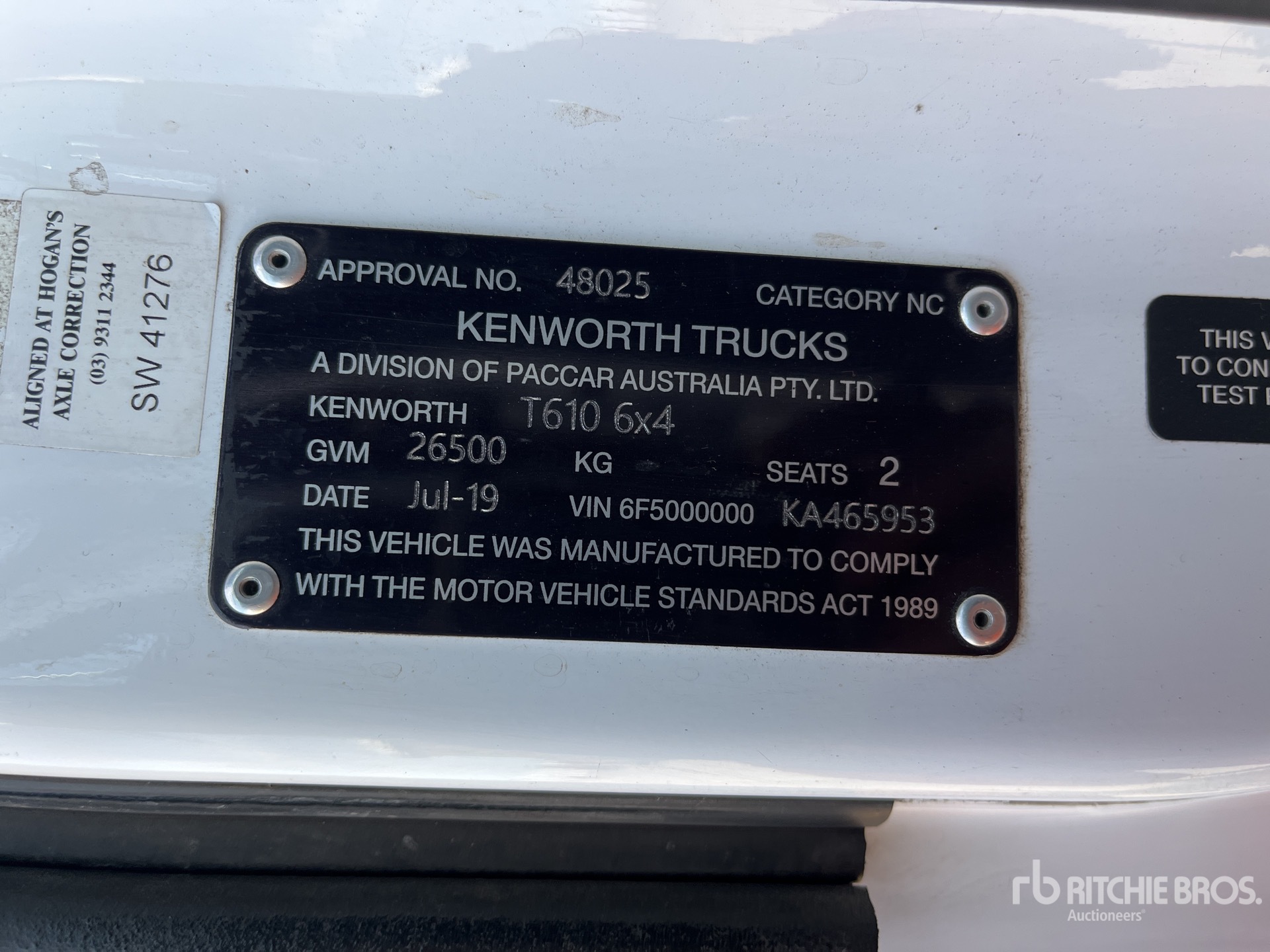 2019 Kenworth T610