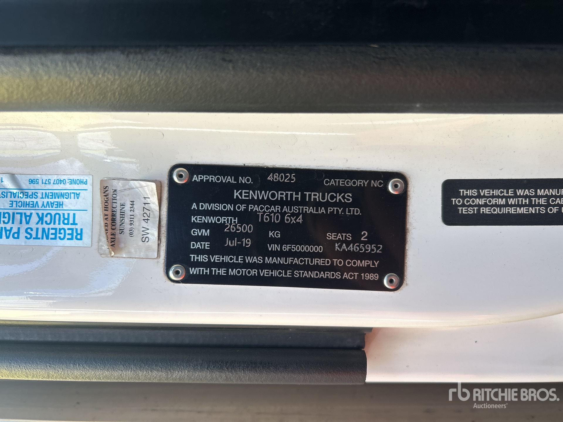 2019 Kenworth T610