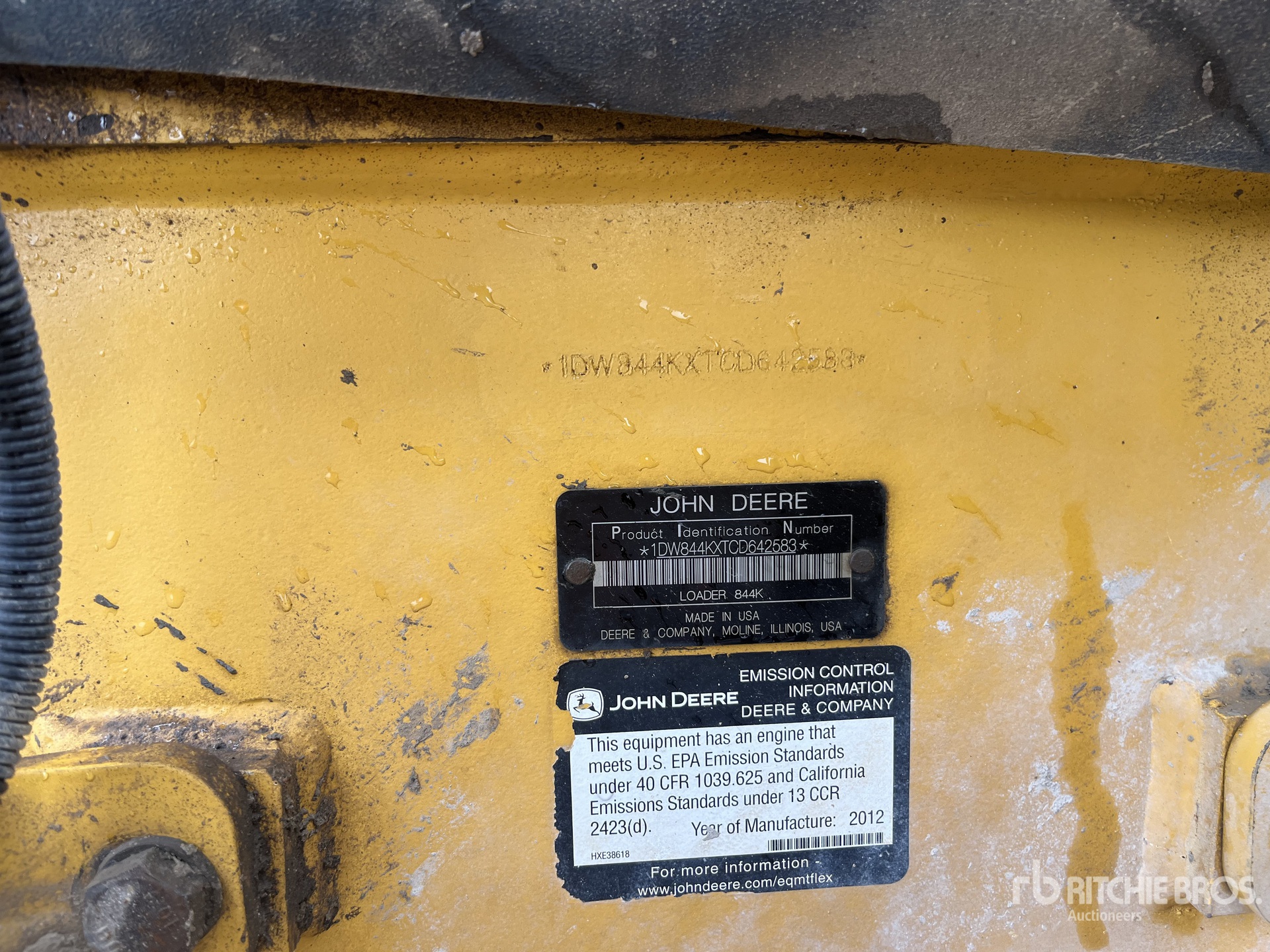 2012 John Deere 844K