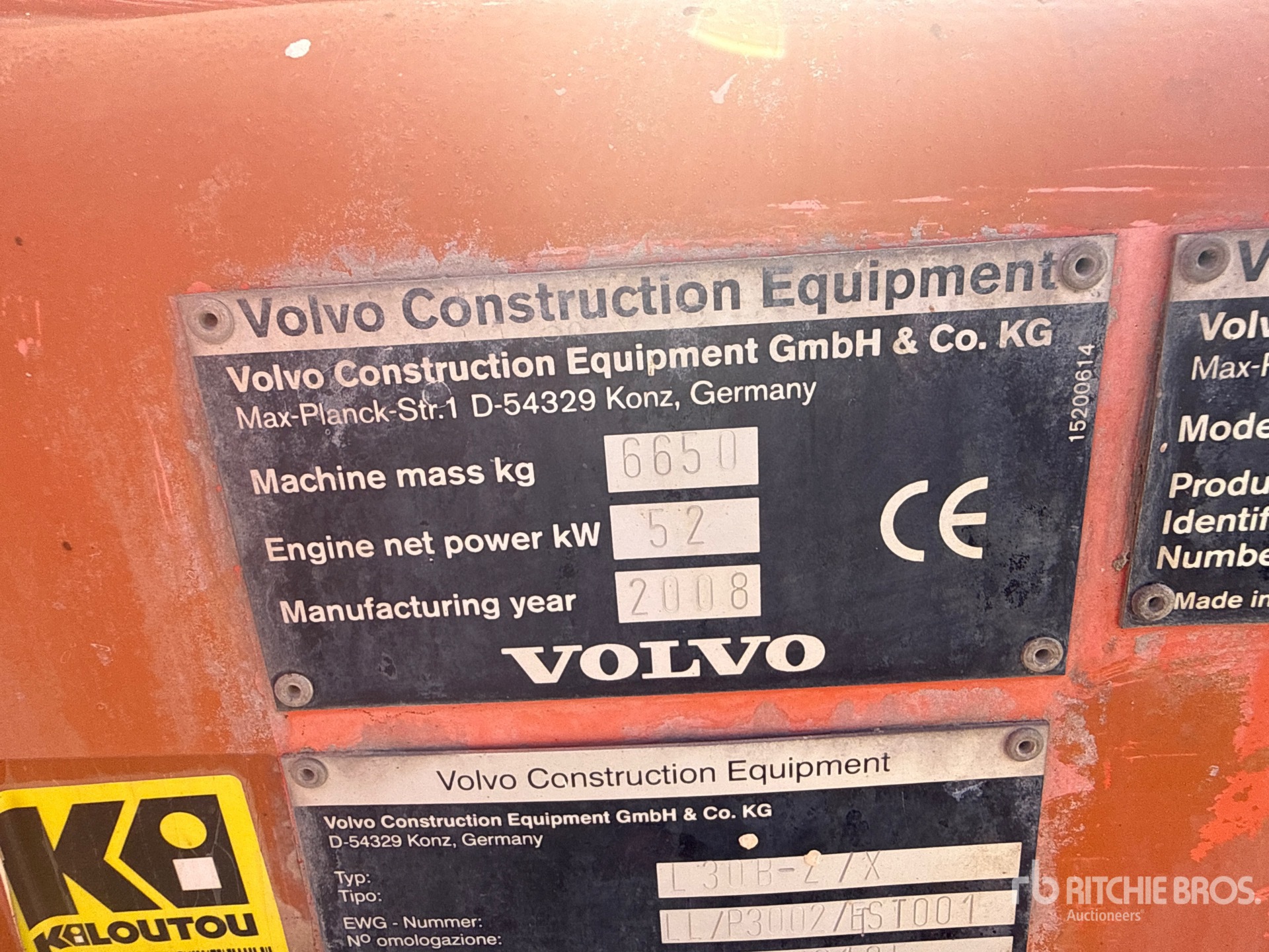 2008 Volvo L30B-ZX