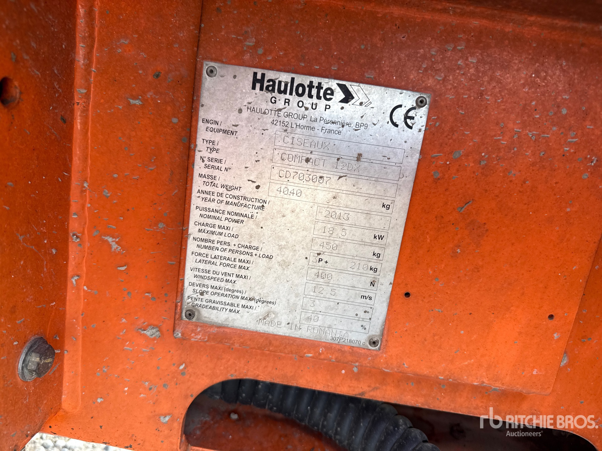 2013 Haulotte COMPACT12DX