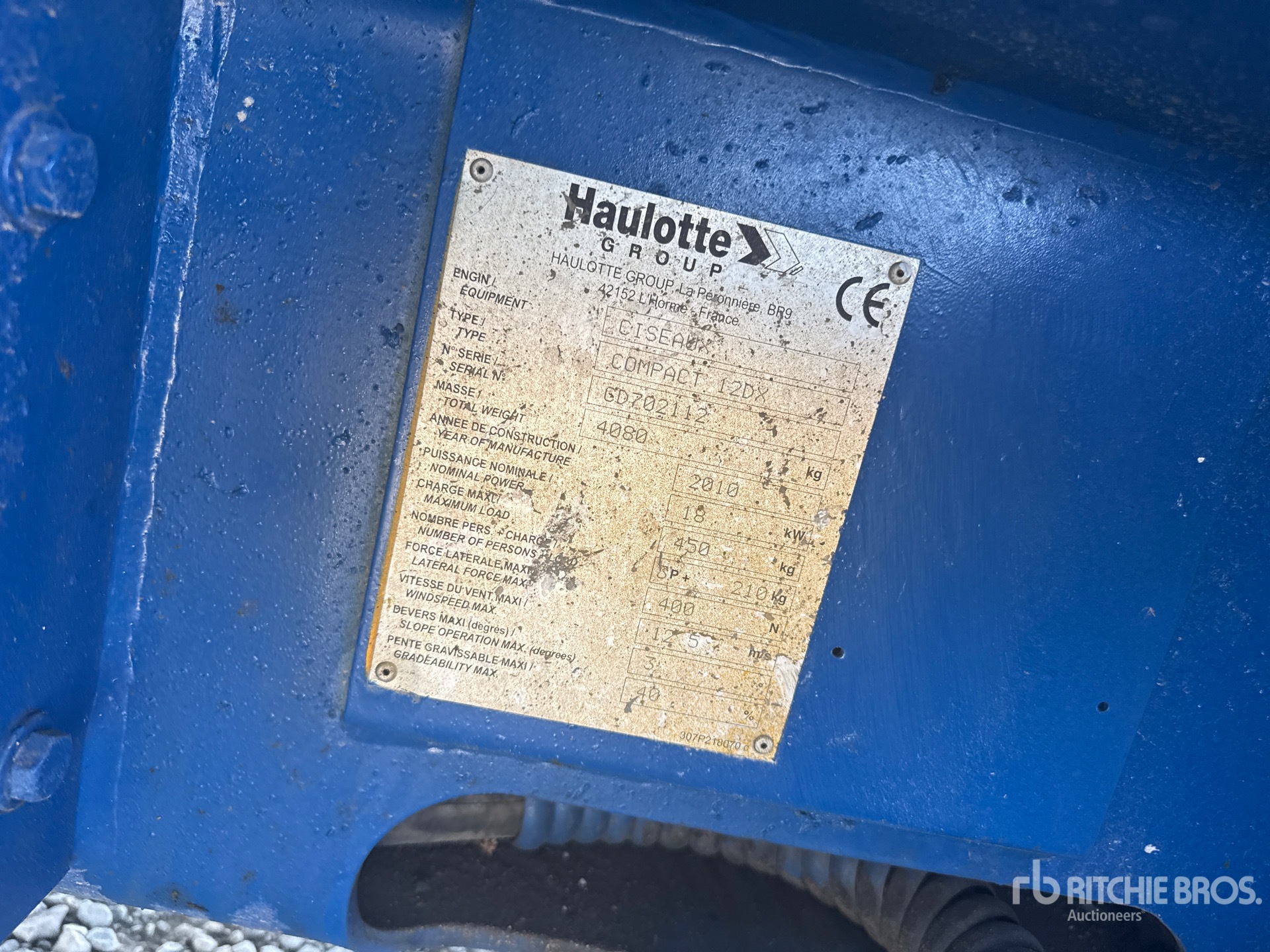 2010 Haulotte COMPACT 12DX D