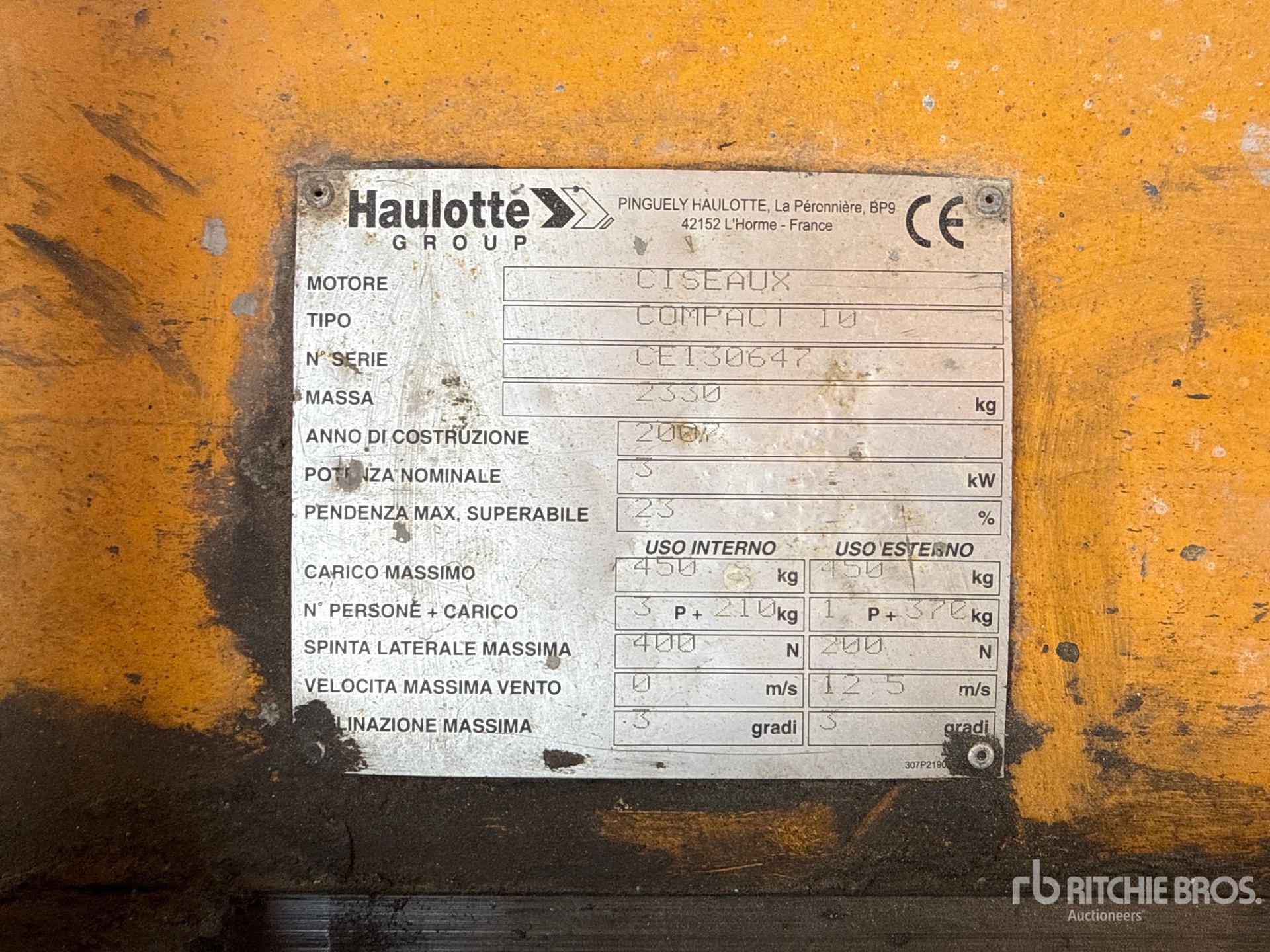 2007 Haulotte COMPACT 10