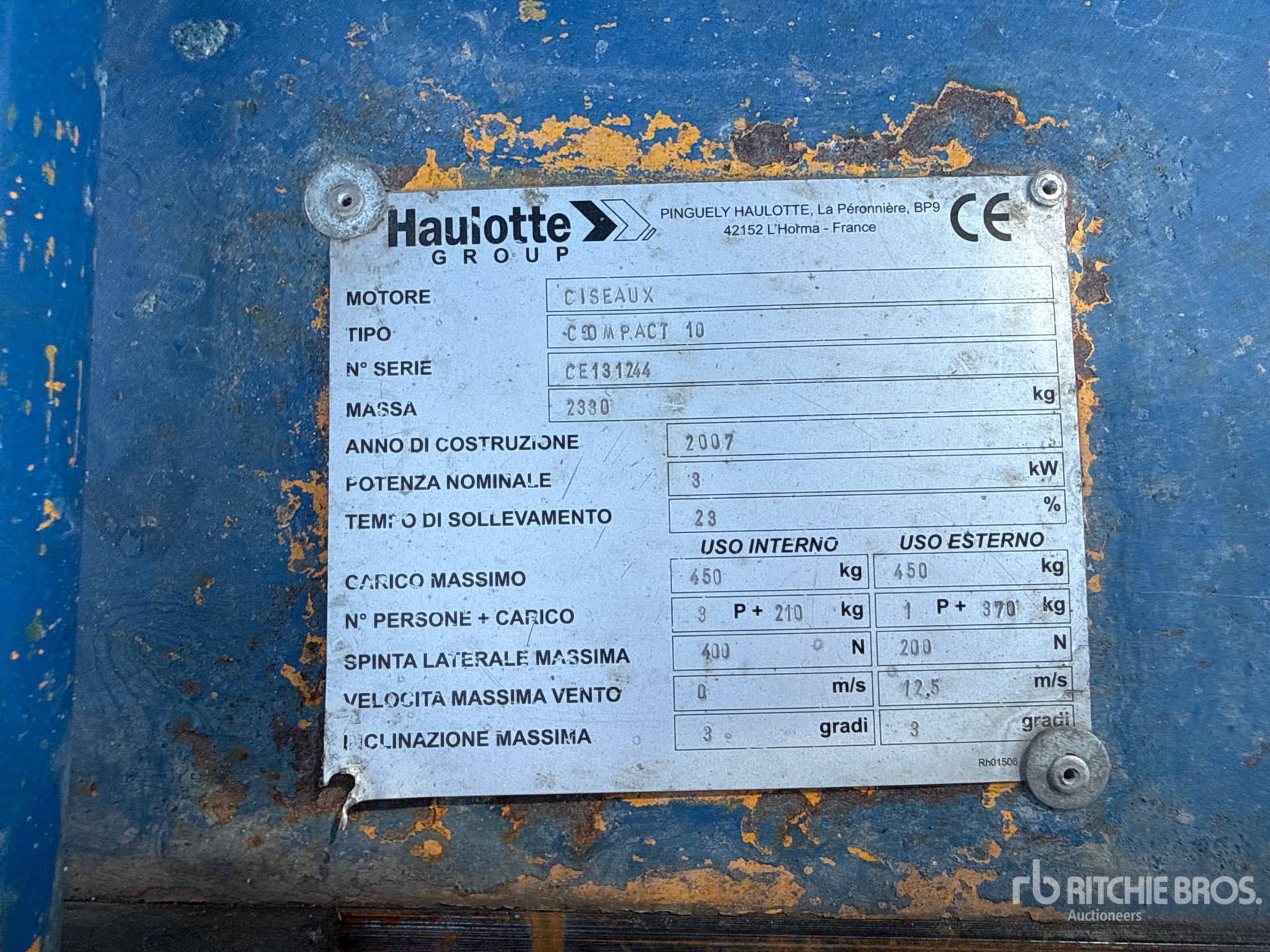 2007 Haulotte COMPACT 10