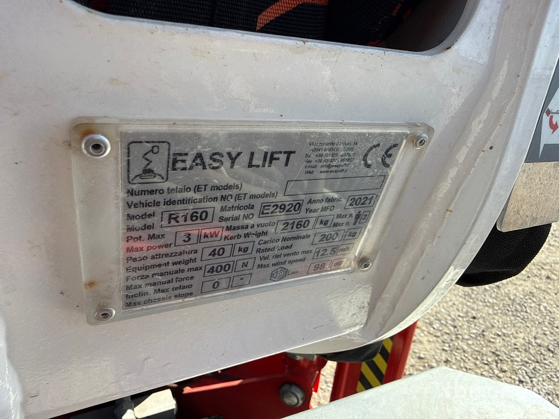 2021 Easy Lift R160