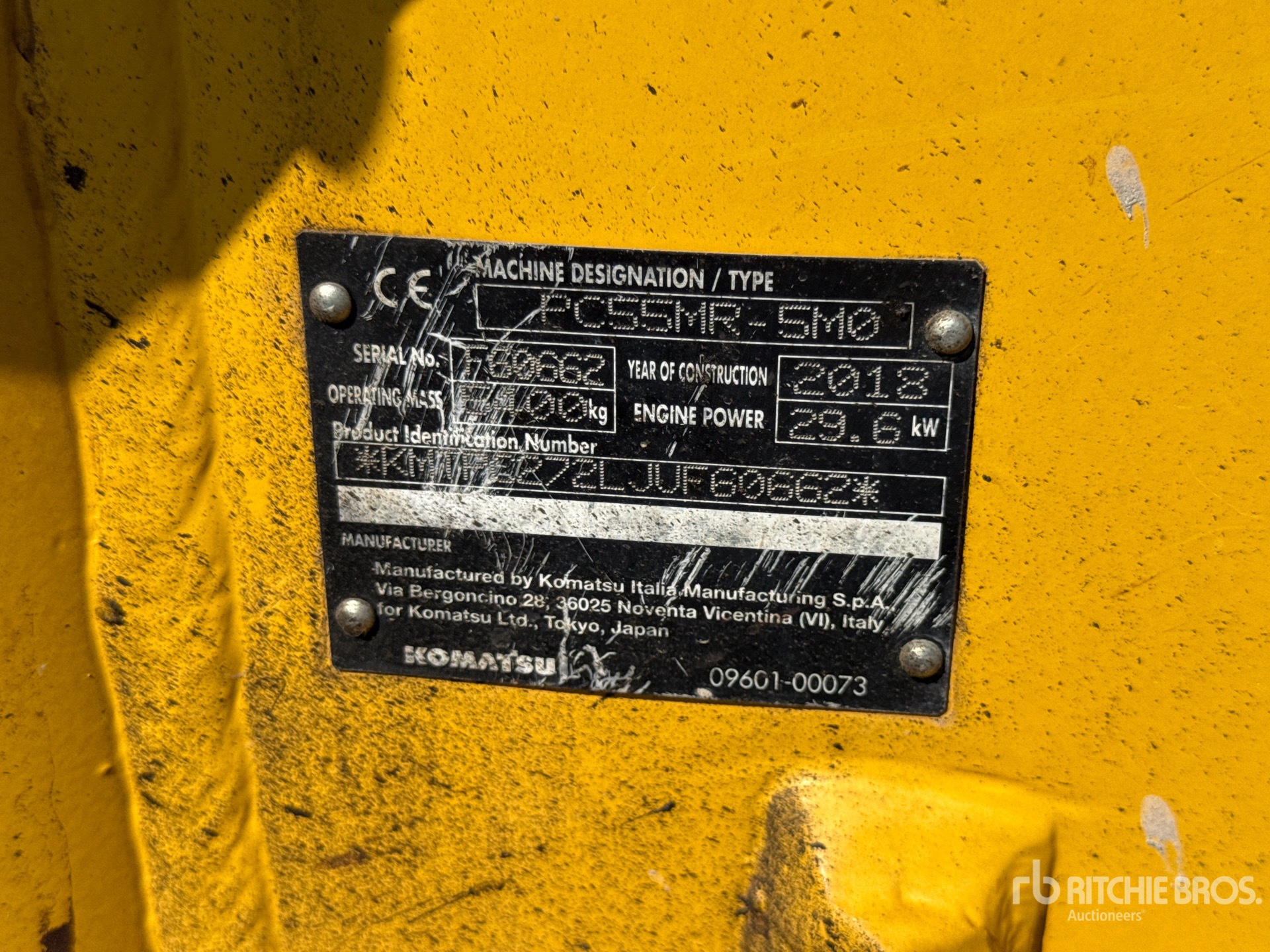 2018 Komatsu PC55MR-5M0