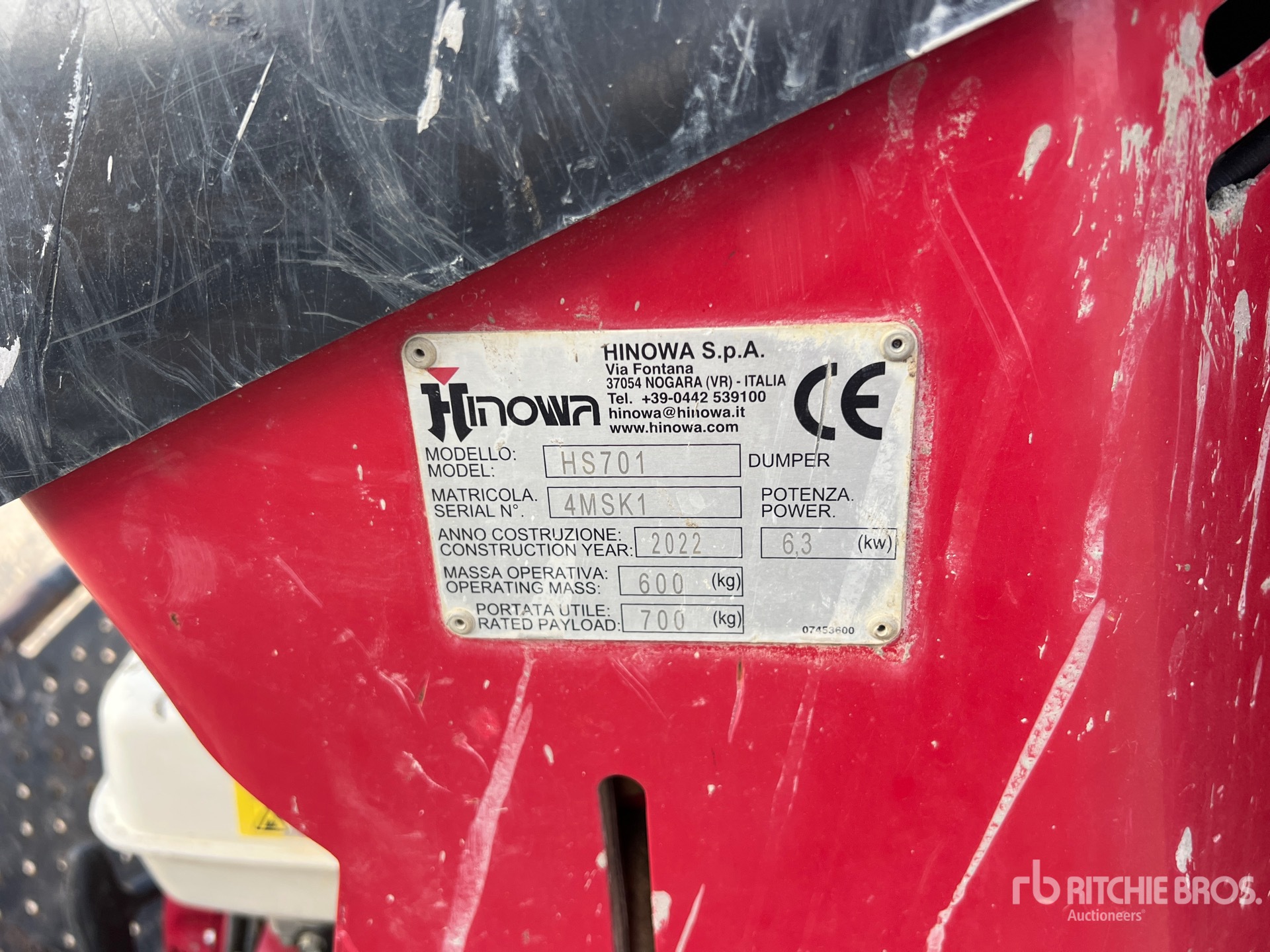 2022 Hinowa HS701