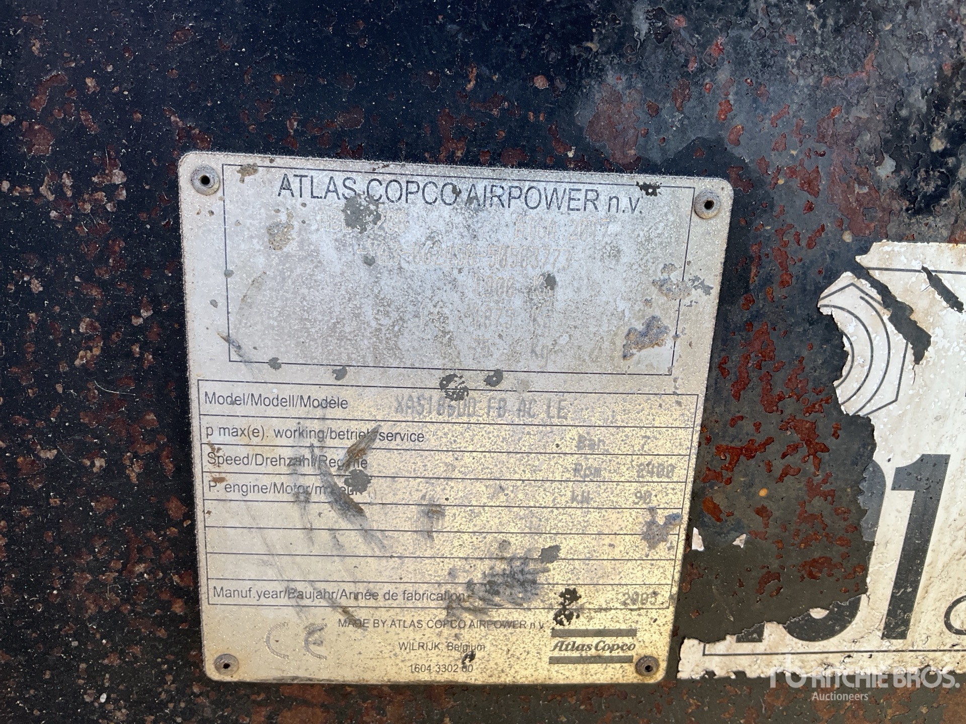 2000 Atlas Copco XAS186DD