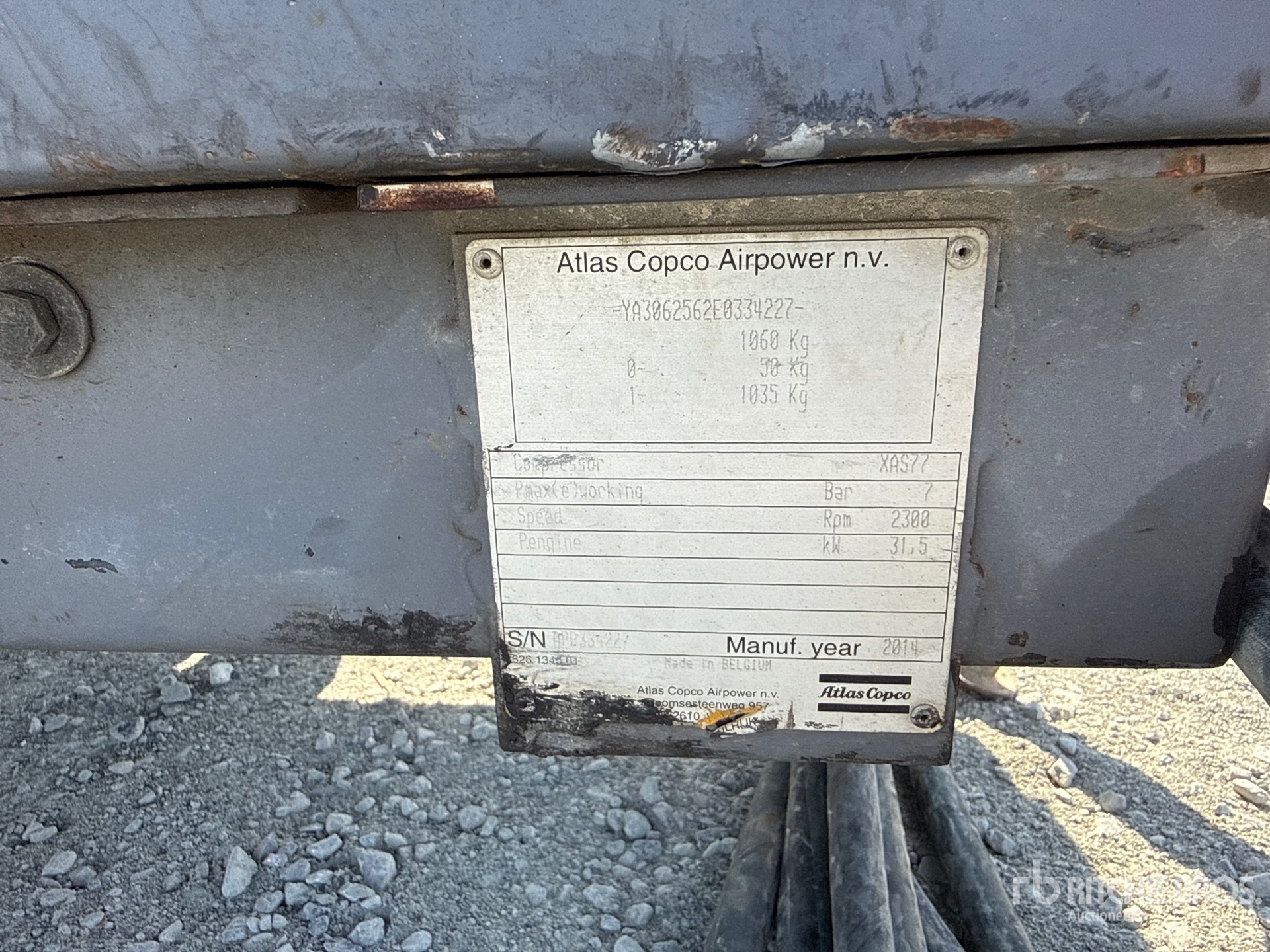 2014 Atlas Copco XAS77DD