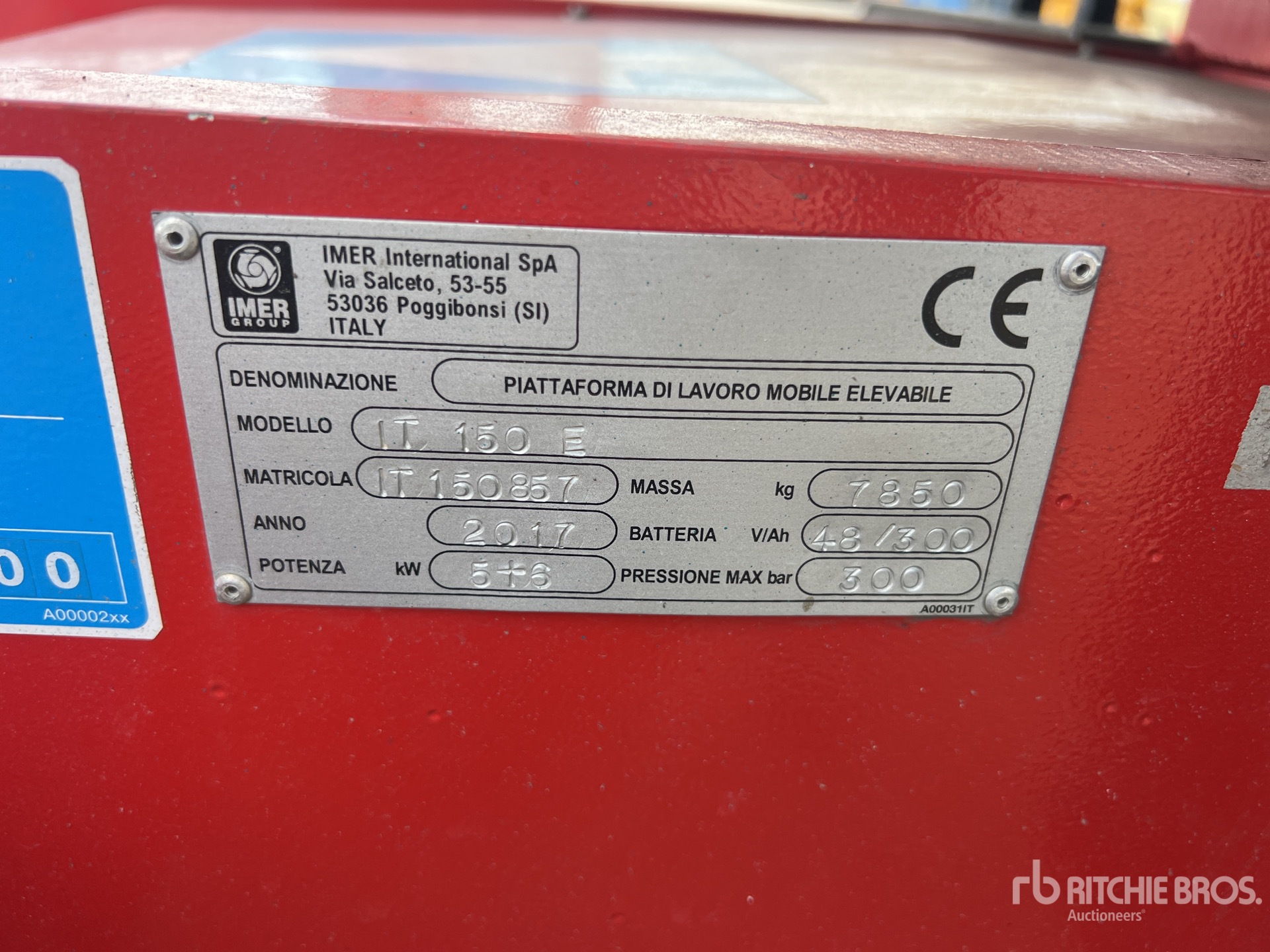 2017 Imer IT150E