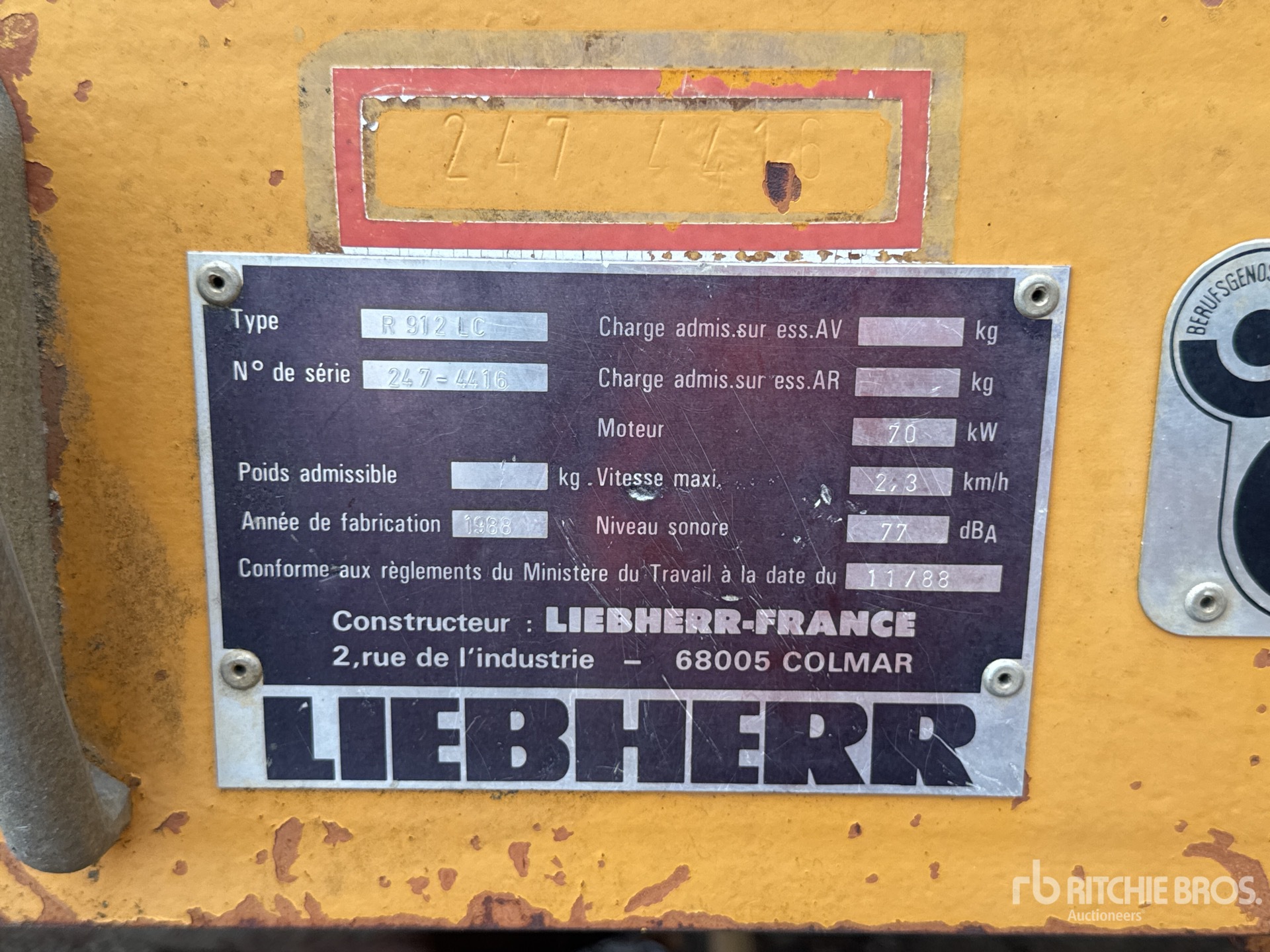 1988 Liebherr R912LC