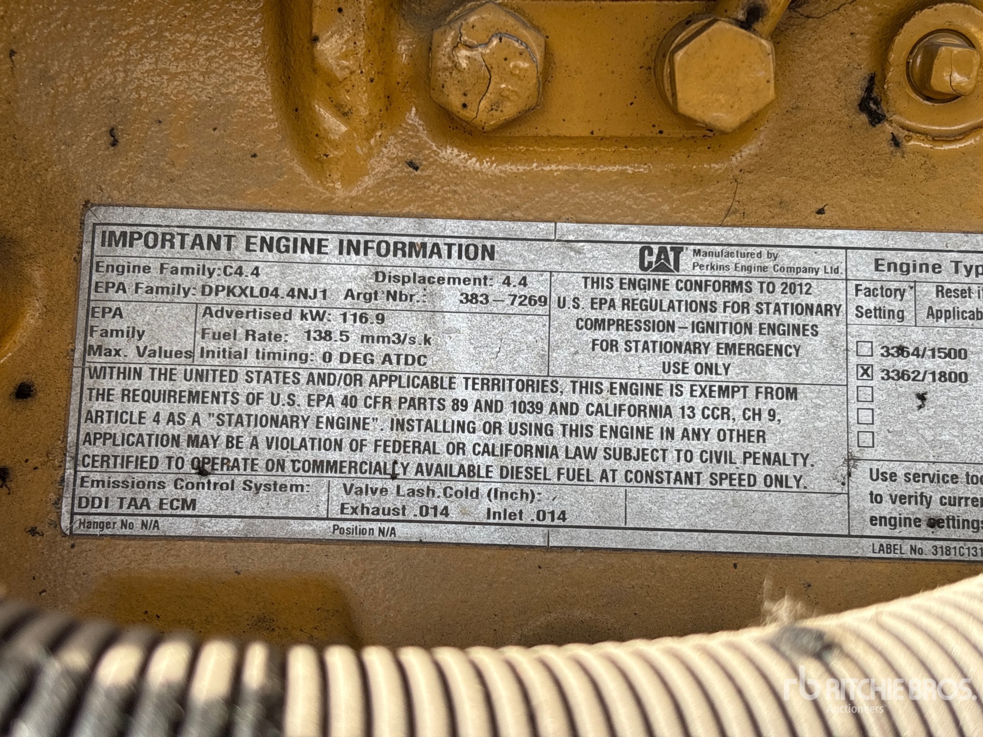 2012 Caterpillar C4.4